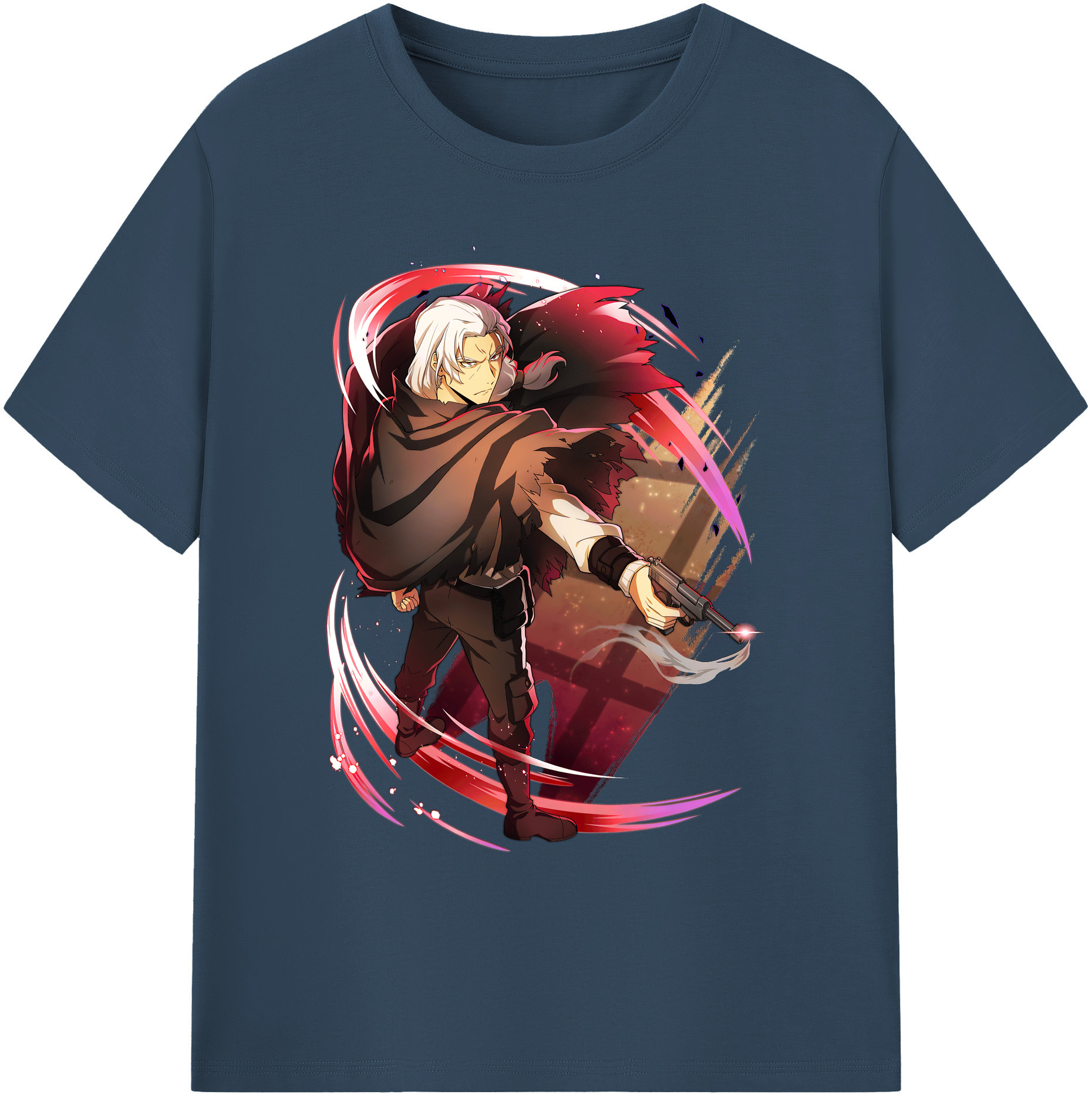 （画像用） 文豪ストレイドッグス Bungo Stray Dogs 綿100％ メンズ半袖Tシャツ｜肌触りやわらか＆通気性