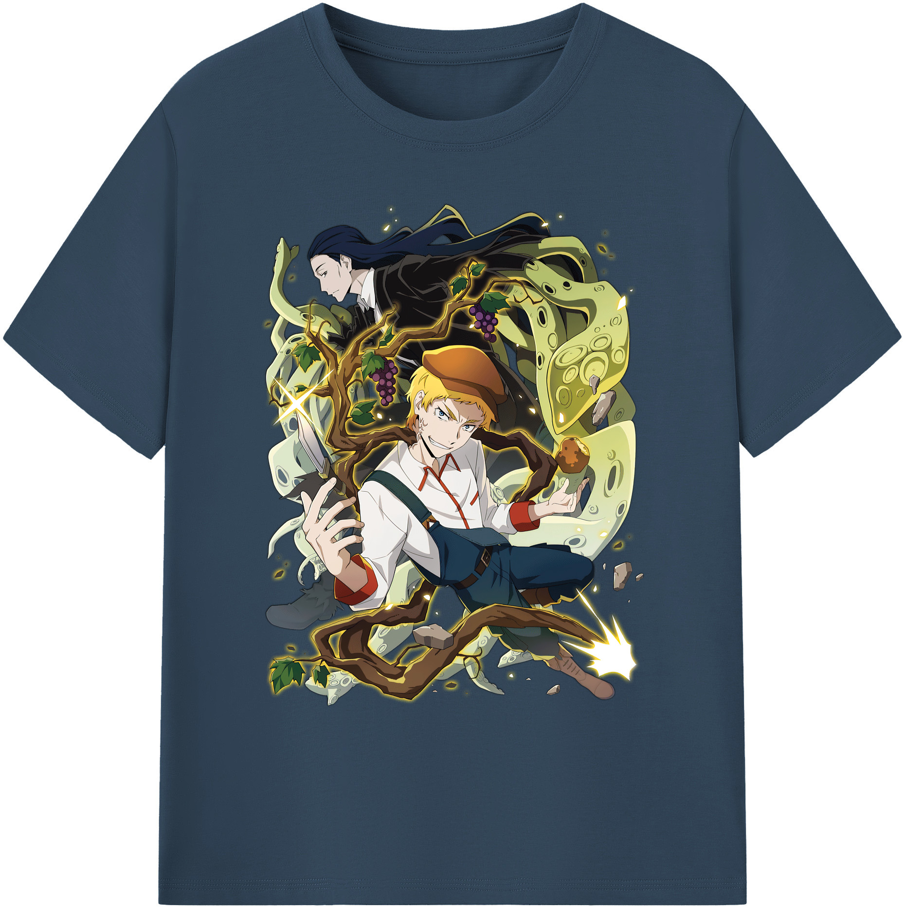 （画像用） 文豪ストレイドッグス Bungo Stray Dogs 綿100％ メンズ半袖Tシャツ｜肌触りやわらか＆通気性