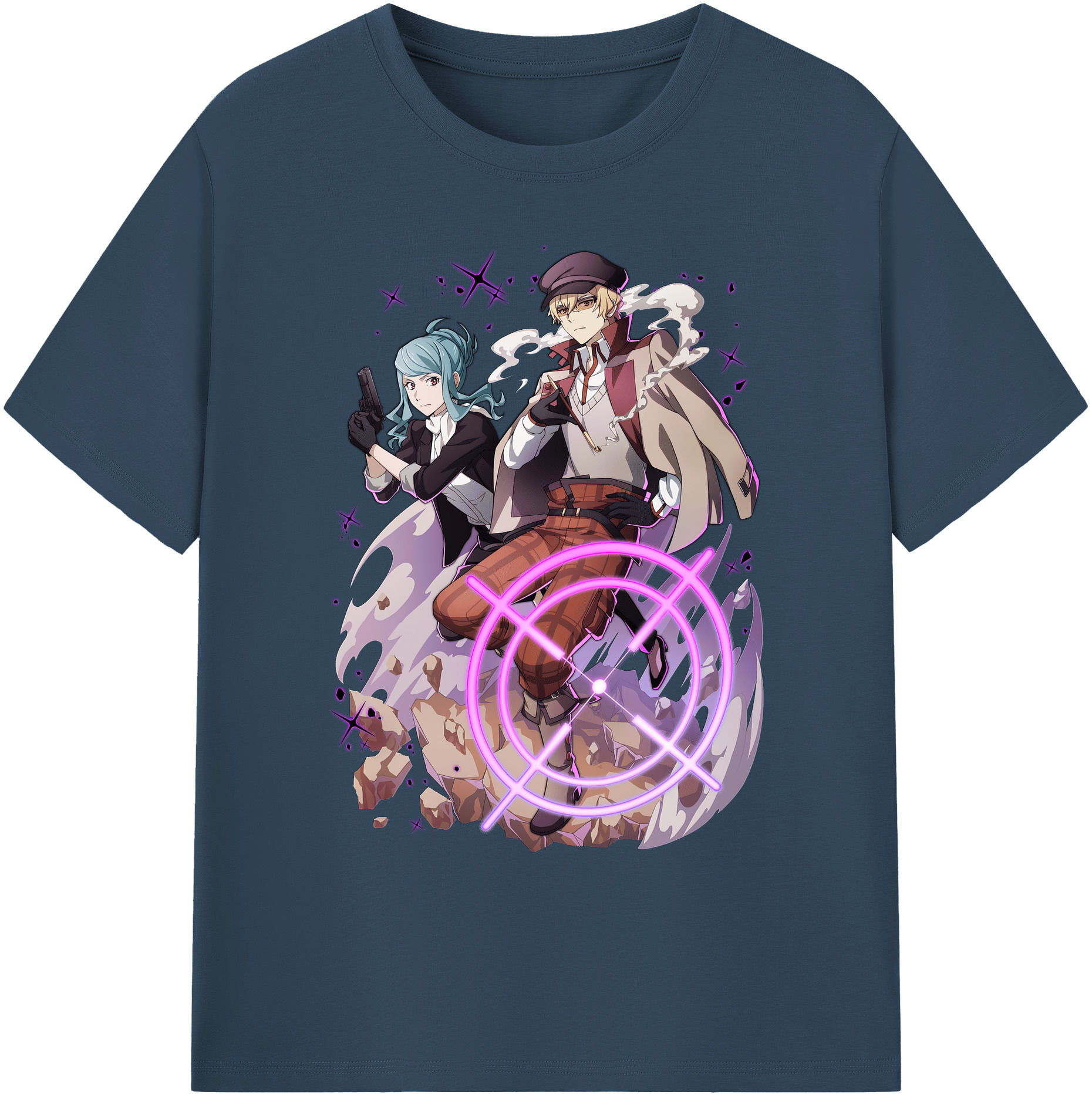（画像用） 文豪ストレイドッグス Bungo Stray Dogs 綿100％ メンズ半袖Tシャツ｜肌触りやわらか＆通気性