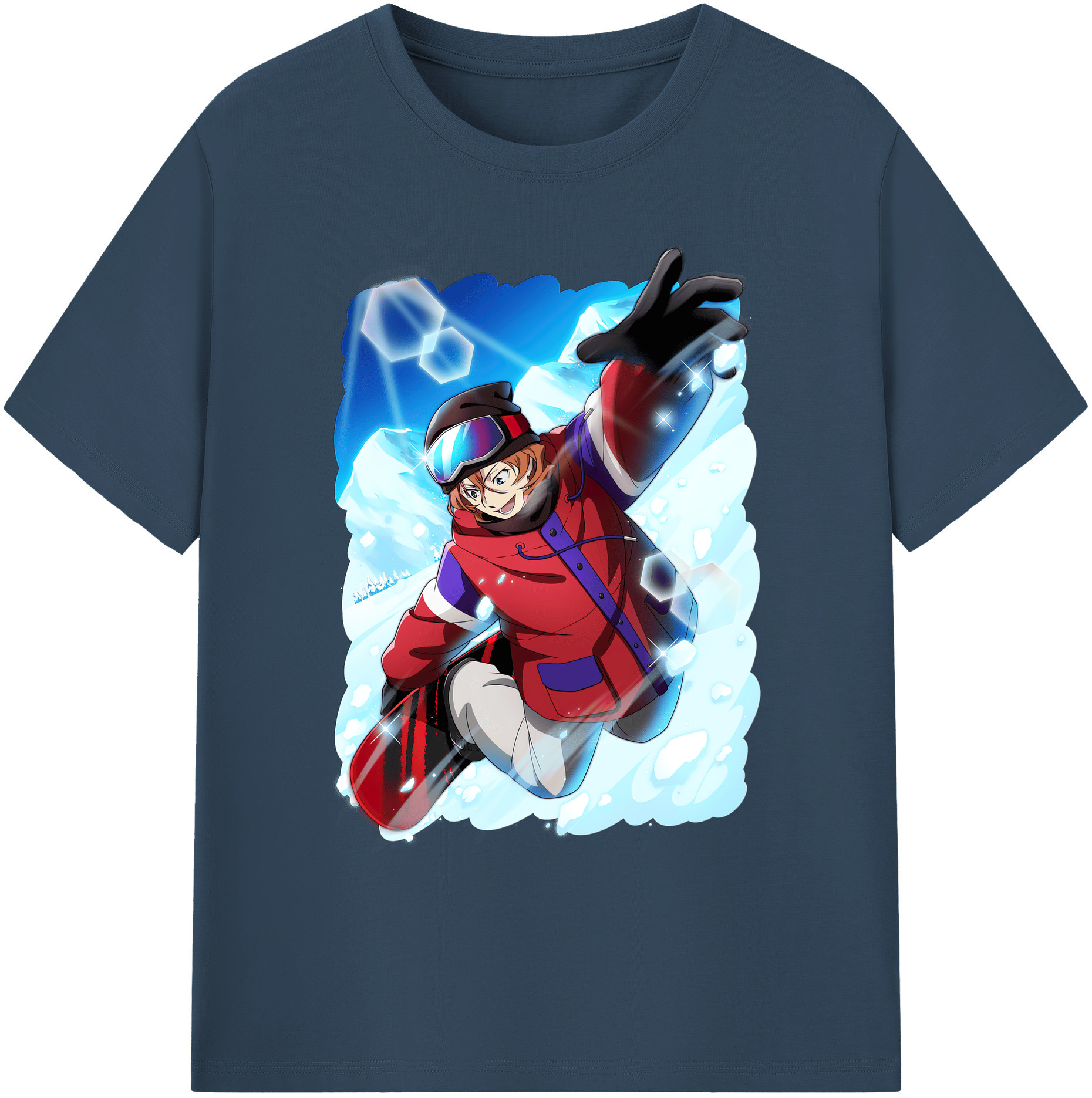 （画像用） 文豪ストレイドッグス Bungo Stray Dogs 綿100％ メンズ半袖Tシャツ｜肌触りやわらか＆通気性