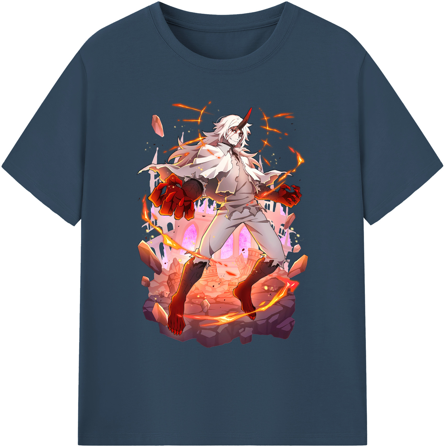 （画像用） 文豪ストレイドッグス Bungo Stray Dogs 綿100％ メンズ半袖Tシャツ｜肌触りやわらか＆通気性