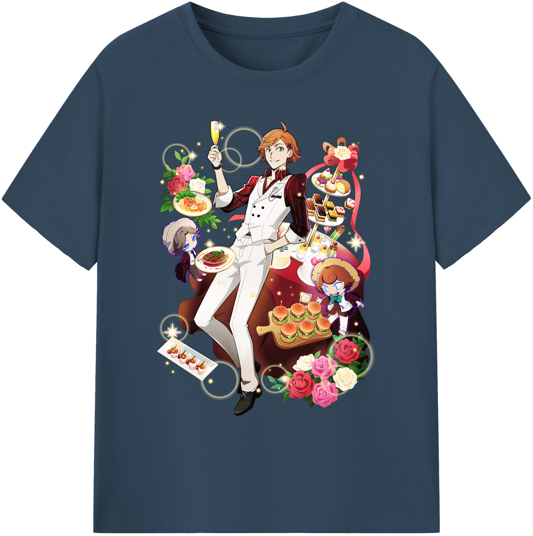 （画像用） 文豪ストレイドッグス Bungo Stray Dogs 綿100％ メンズ半袖Tシャツ｜肌触りやわらか＆通気性