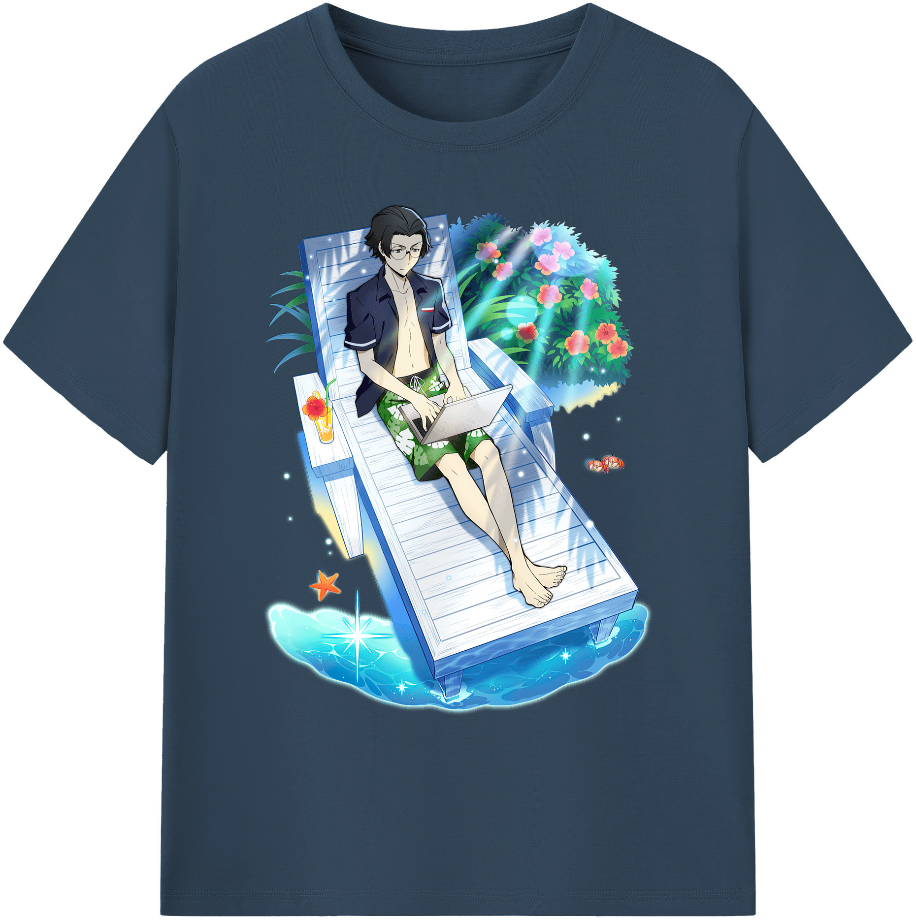 （画像用） 文豪ストレイドッグス Bungo Stray Dogs 綿100％ メンズ半袖Tシャツ｜肌触りやわらか＆通気性