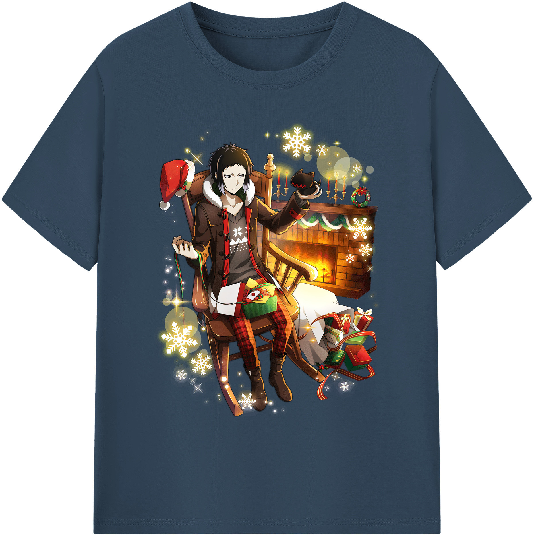 （画像用） 文豪ストレイドッグス Bungo Stray Dogs 綿100％ メンズ半袖Tシャツ｜肌触りやわらか＆通気性