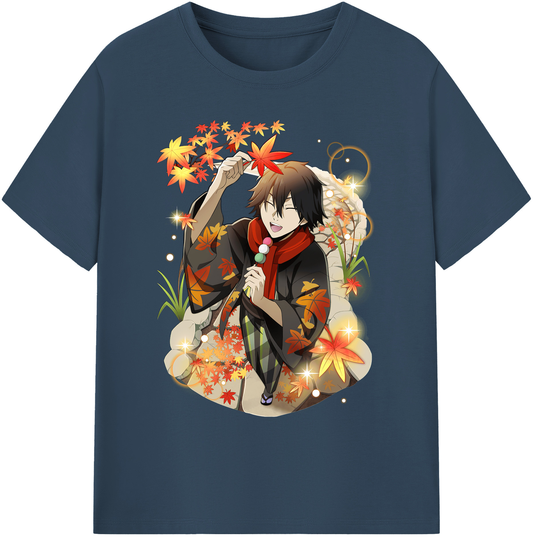 （画像用） 文豪ストレイドッグス Bungo Stray Dogs 綿100％ メンズ半袖Tシャツ｜肌触りやわらか＆通気性