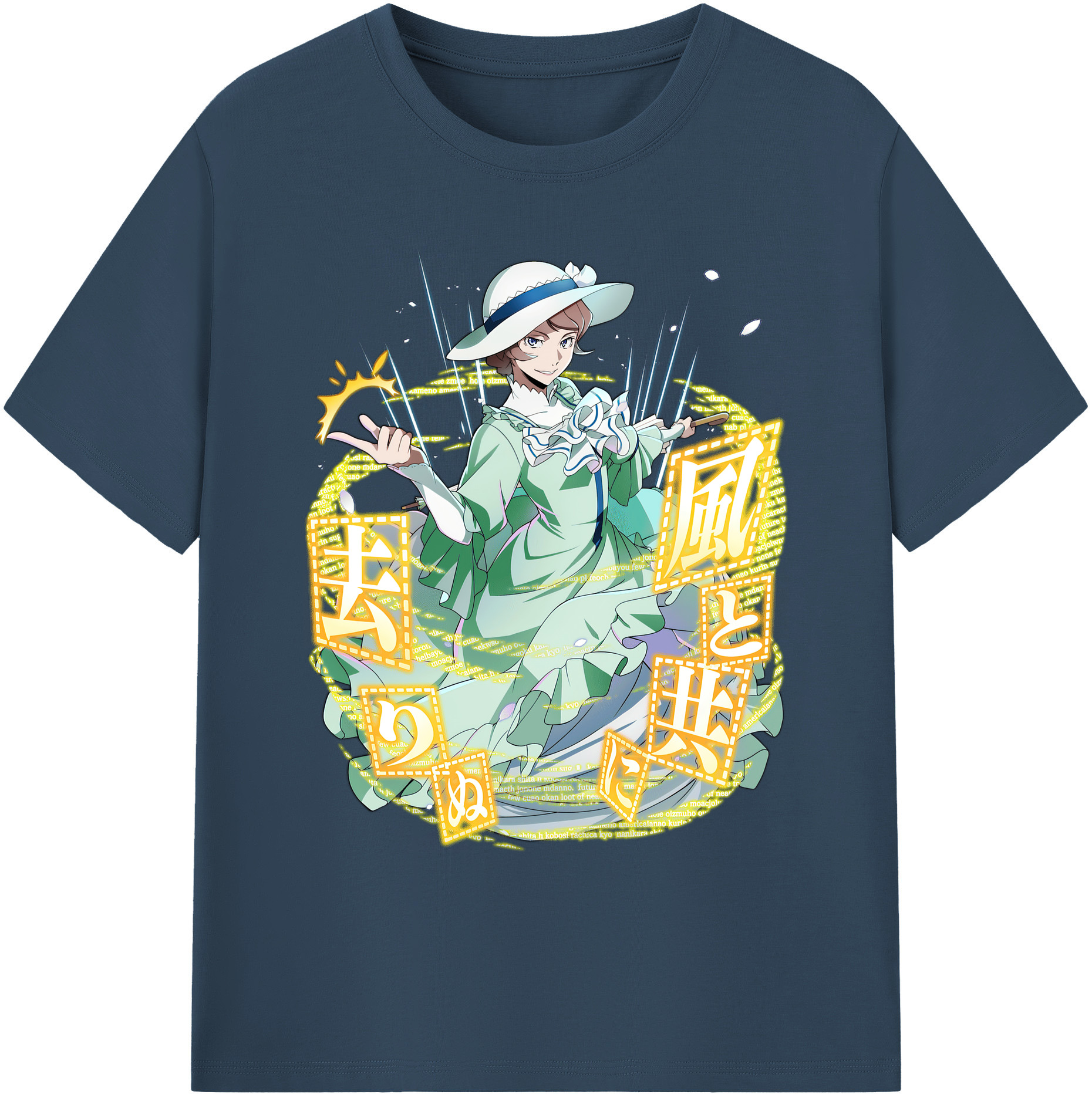 （画像用） 文豪ストレイドッグス Bungo Stray Dogs 綿100％ メンズ半袖Tシャツ｜肌触りやわらか＆通気性