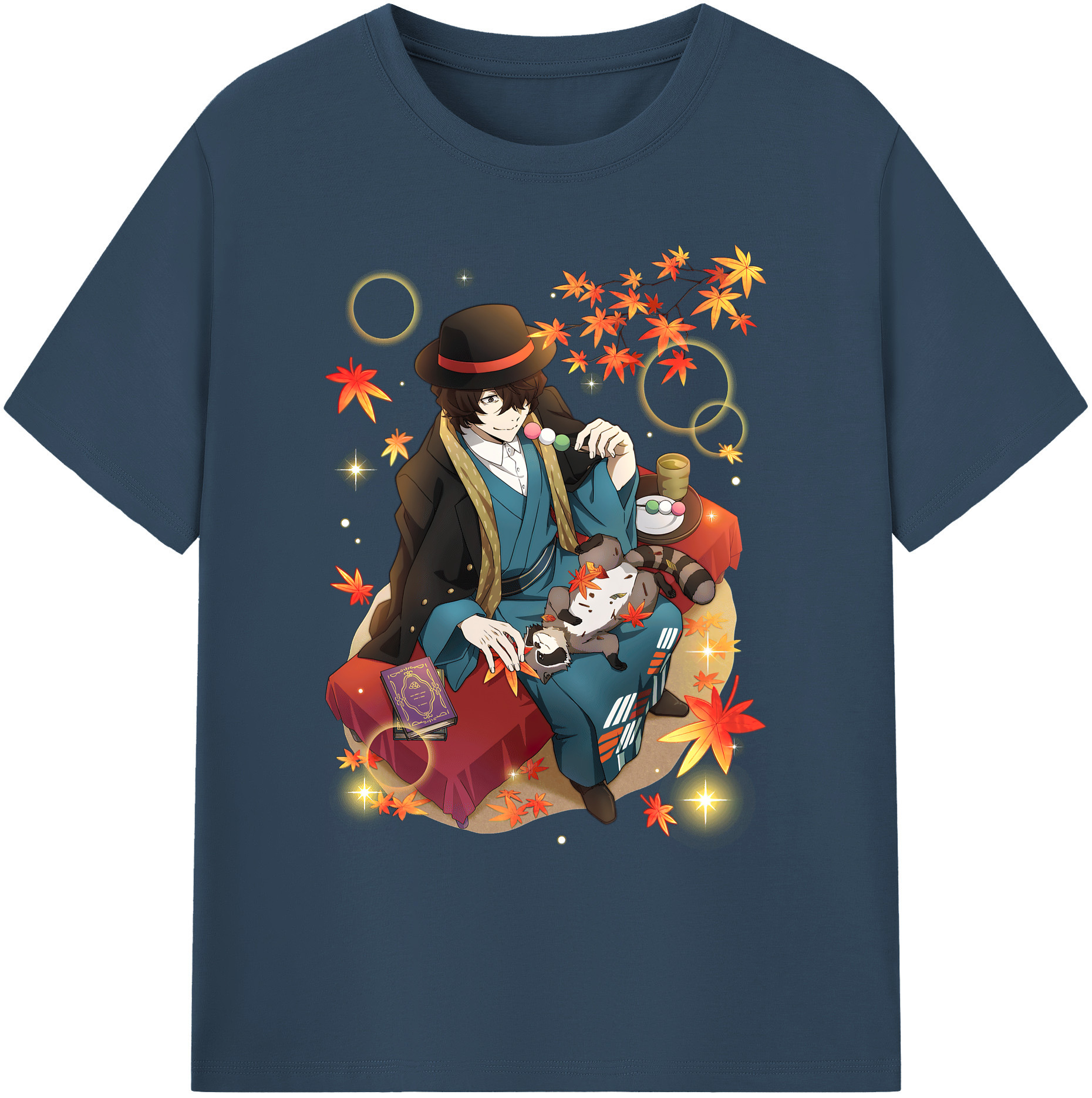 （画像用） 文豪ストレイドッグス Bungo Stray Dogs 綿100％ メンズ半袖Tシャツ｜肌触りやわらか＆通気性