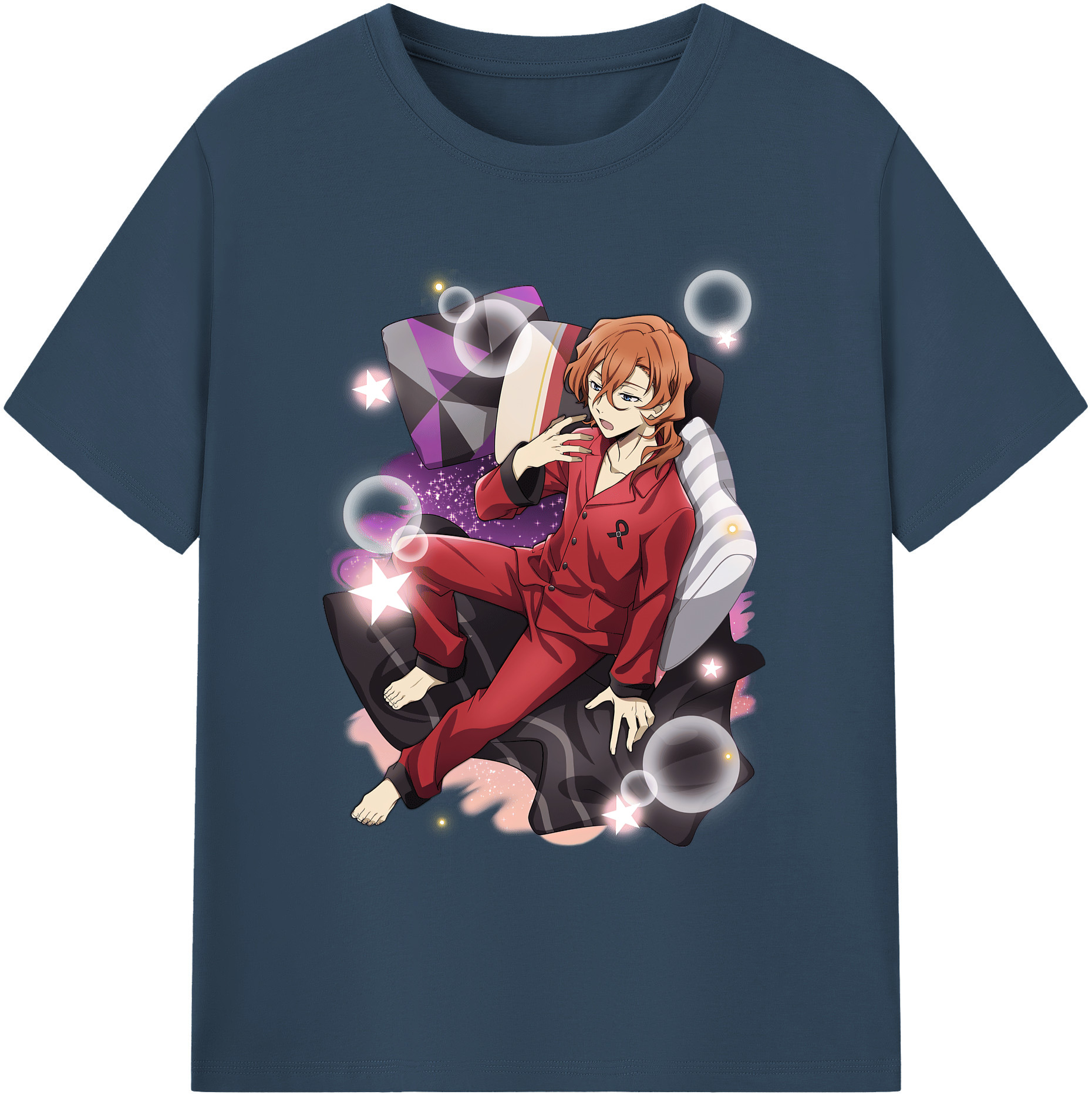 （画像用） 文豪ストレイドッグス Bungo Stray Dogs 綿100％ メンズ半袖Tシャツ｜肌触りやわらか＆通気性