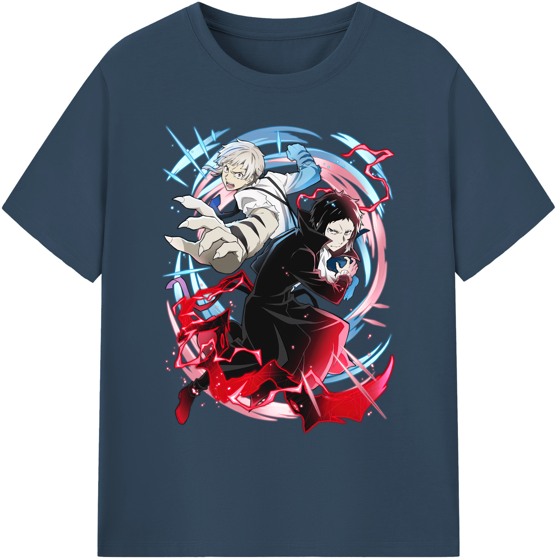 （画像用） 文豪ストレイドッグス Bungo Stray Dogs 綿100％ メンズ半袖Tシャツ｜肌触りやわらか＆通気性