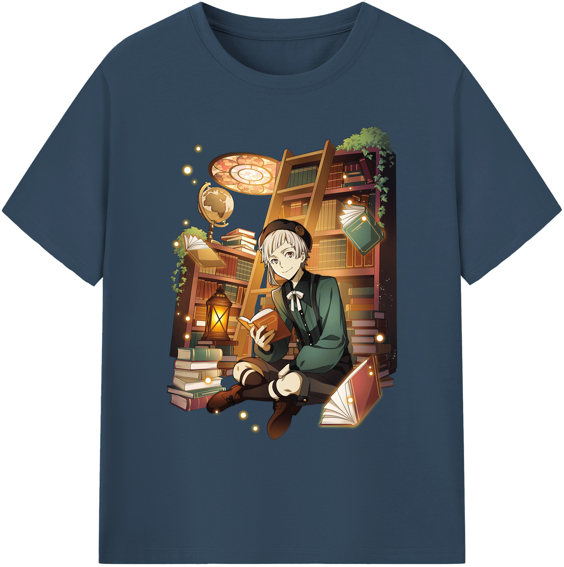 （画像用） 文豪ストレイドッグス Bungo Stray Dogs 綿100％ メンズ半袖Tシャツ｜肌触りやわらか＆通気性