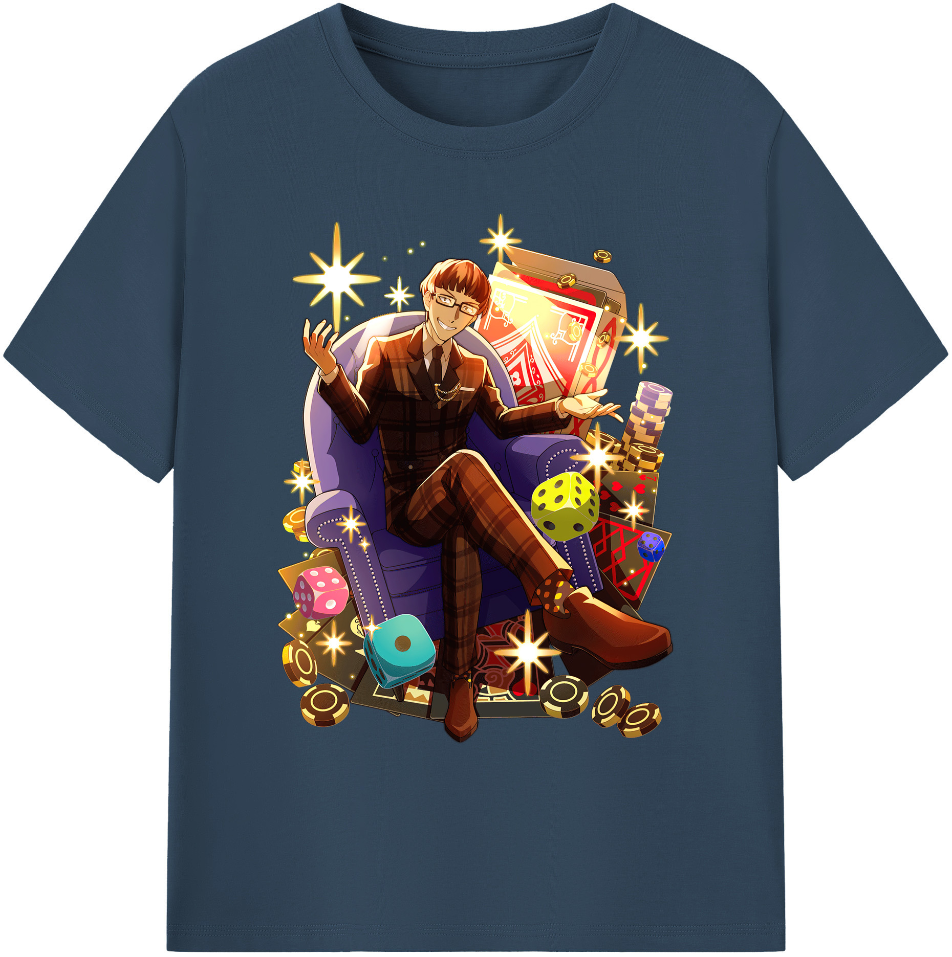 （画像用） 文豪ストレイドッグス Bungo Stray Dogs 綿100％ メンズ半袖Tシャツ｜肌触りやわらか＆通気性