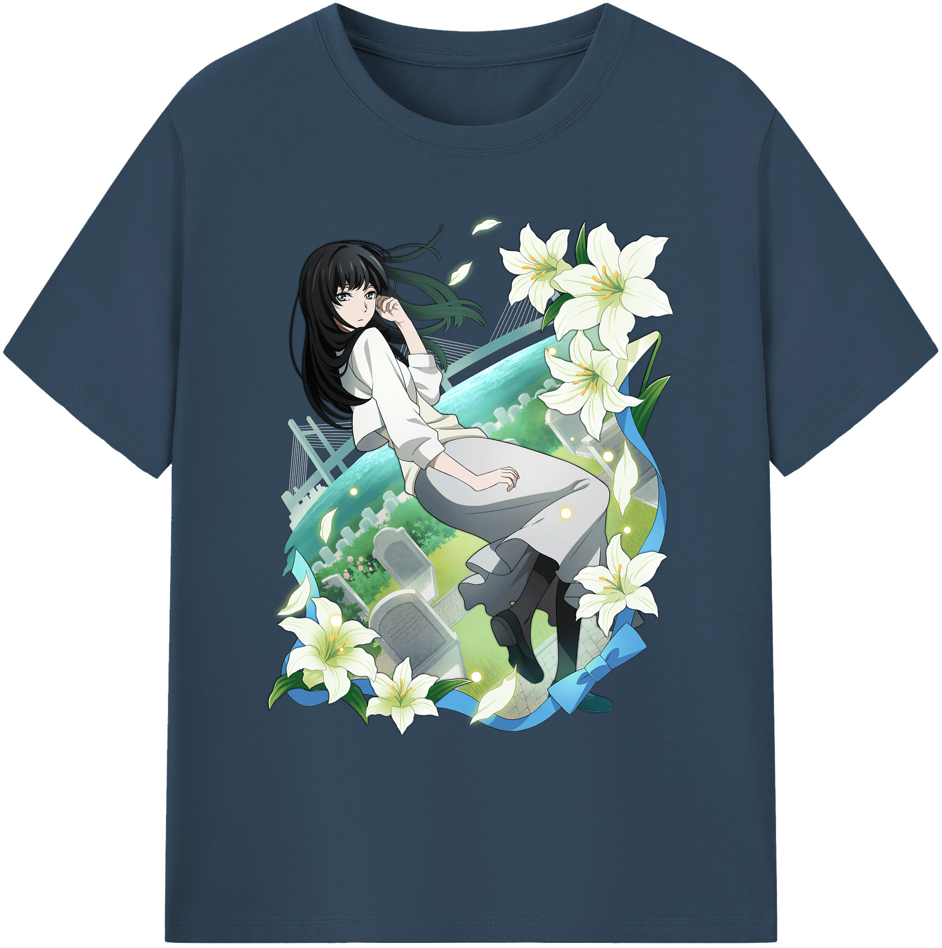 （画像用） 文豪ストレイドッグス Bungo Stray Dogs 綿100％ メンズ半袖Tシャツ｜肌触りやわらか＆通気性
