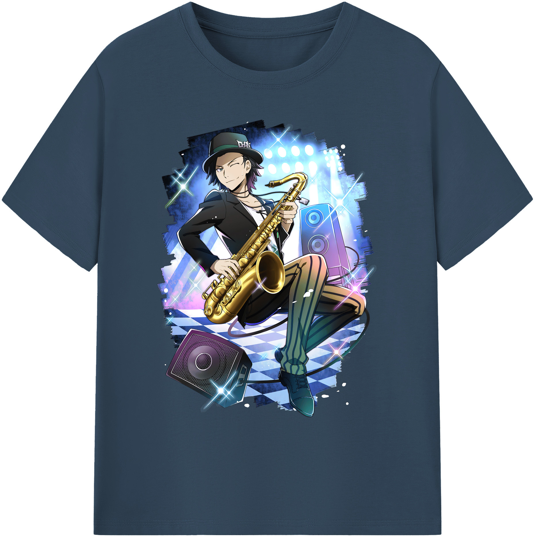 （画像用） 文豪ストレイドッグス Bungo Stray Dogs 綿100％ メンズ半袖Tシャツ｜肌触りやわらか＆通気性