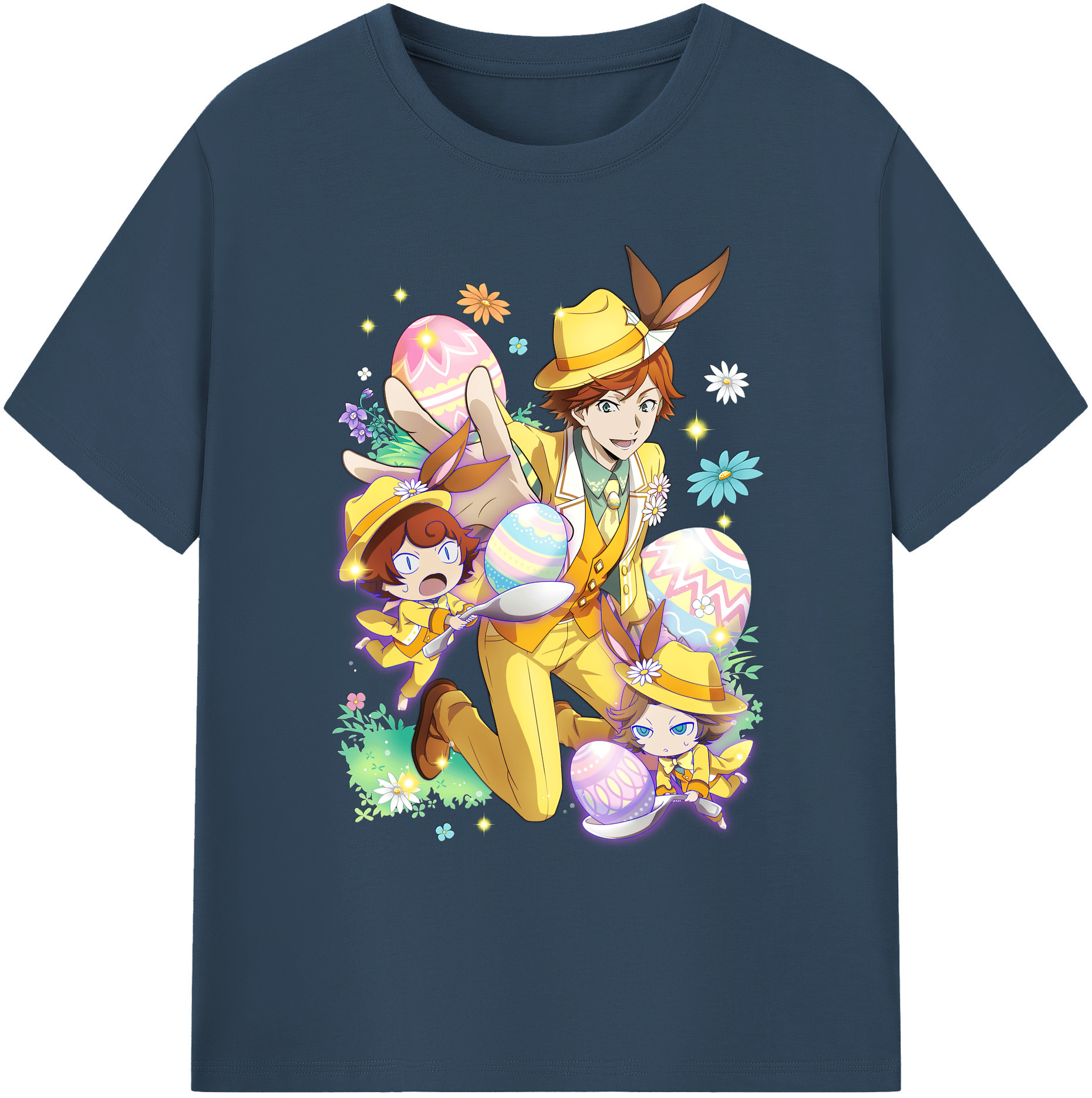 （画像用） 文豪ストレイドッグス Bungo Stray Dogs 綿100％ メンズ半袖Tシャツ｜肌触りやわらか＆通気性