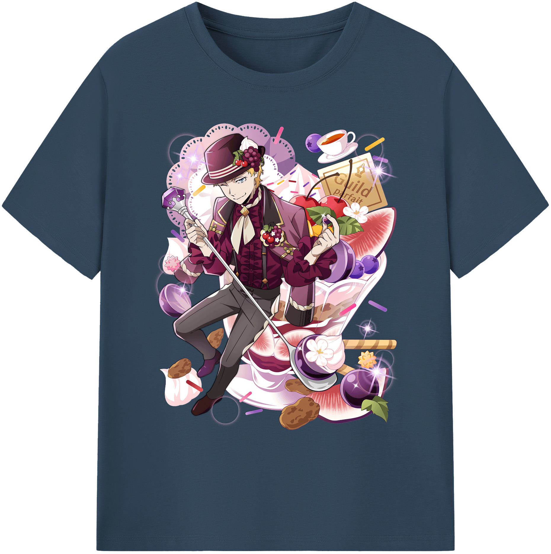 （画像用） 文豪ストレイドッグス Bungo Stray Dogs 綿100％ メンズ半袖Tシャツ｜肌触りやわらか＆通気性