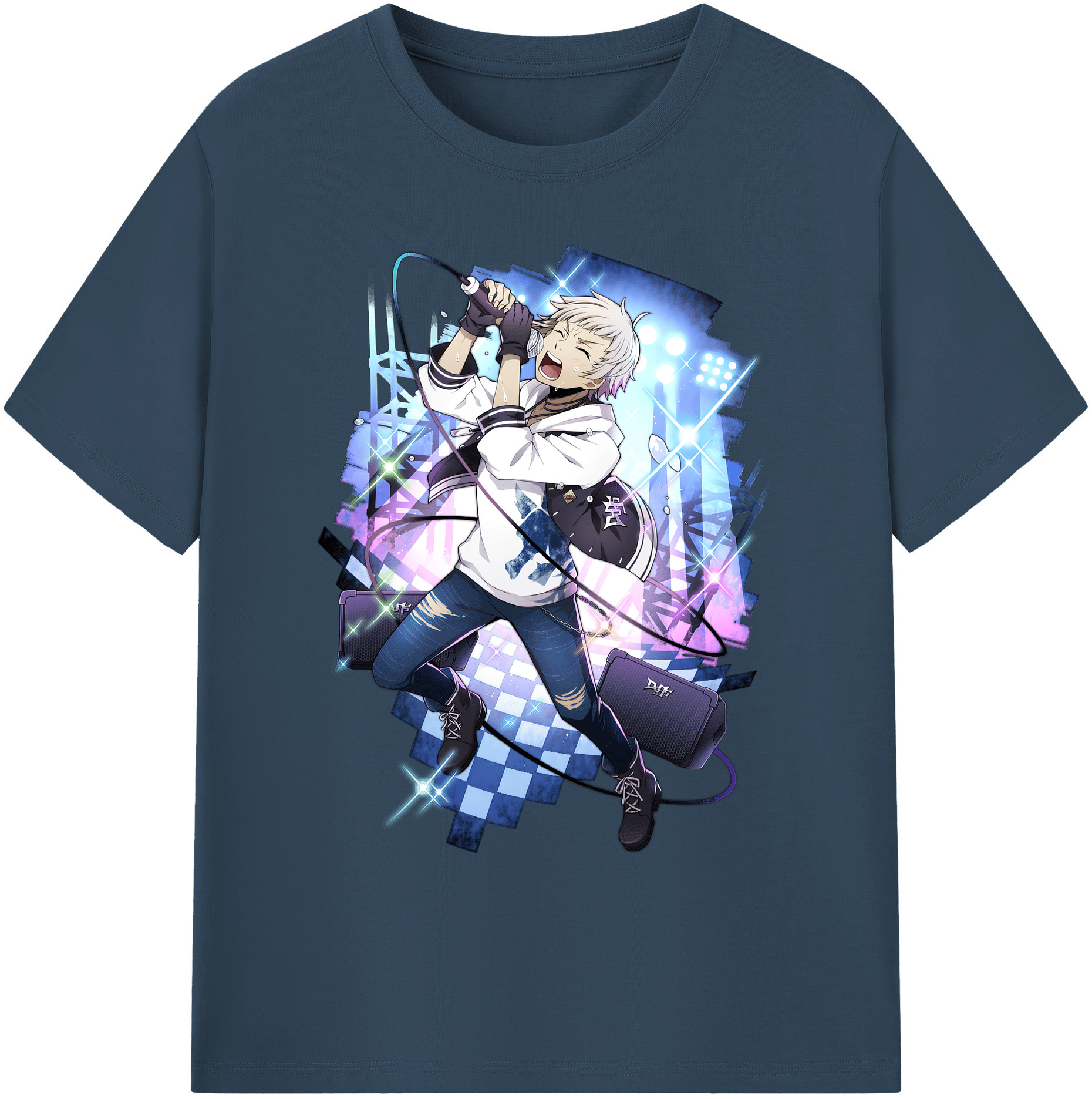 （画像用） 文豪ストレイドッグス Bungo Stray Dogs 綿100％ メンズ半袖Tシャツ｜肌触りやわらか＆通気性