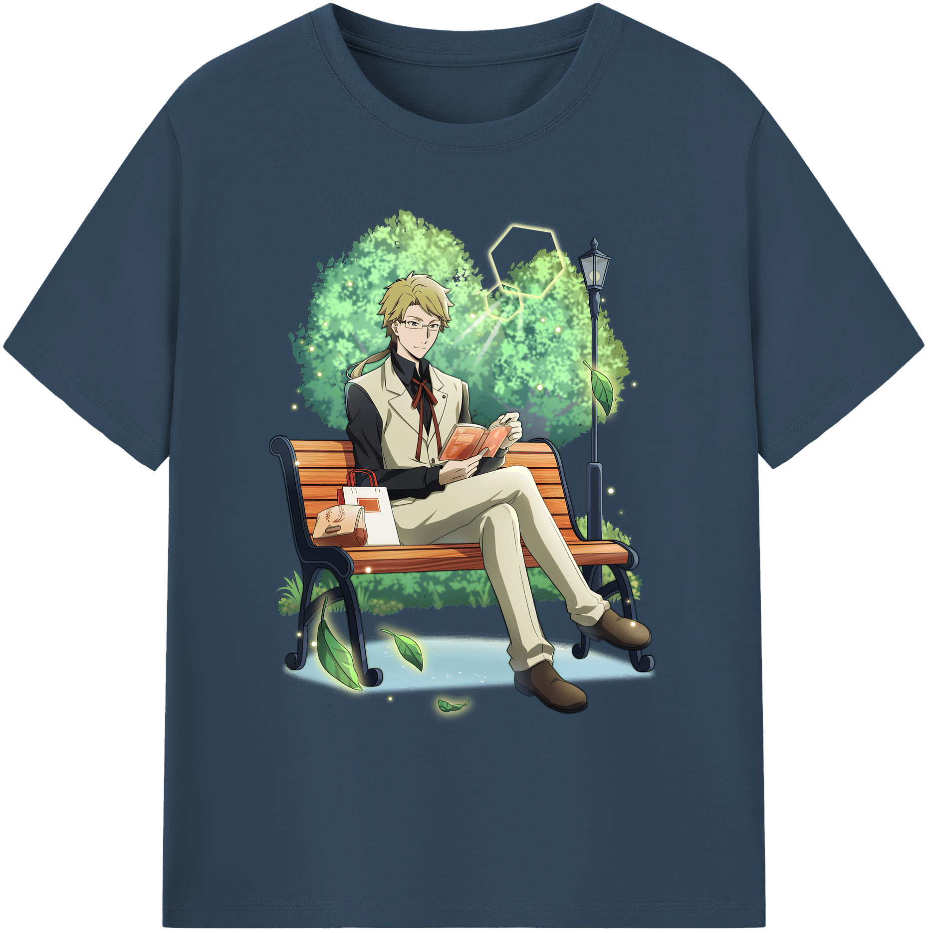 （画像用） 文豪ストレイドッグス Bungo Stray Dogs 綿100％ メンズ半袖Tシャツ｜肌触りやわらか＆通気性