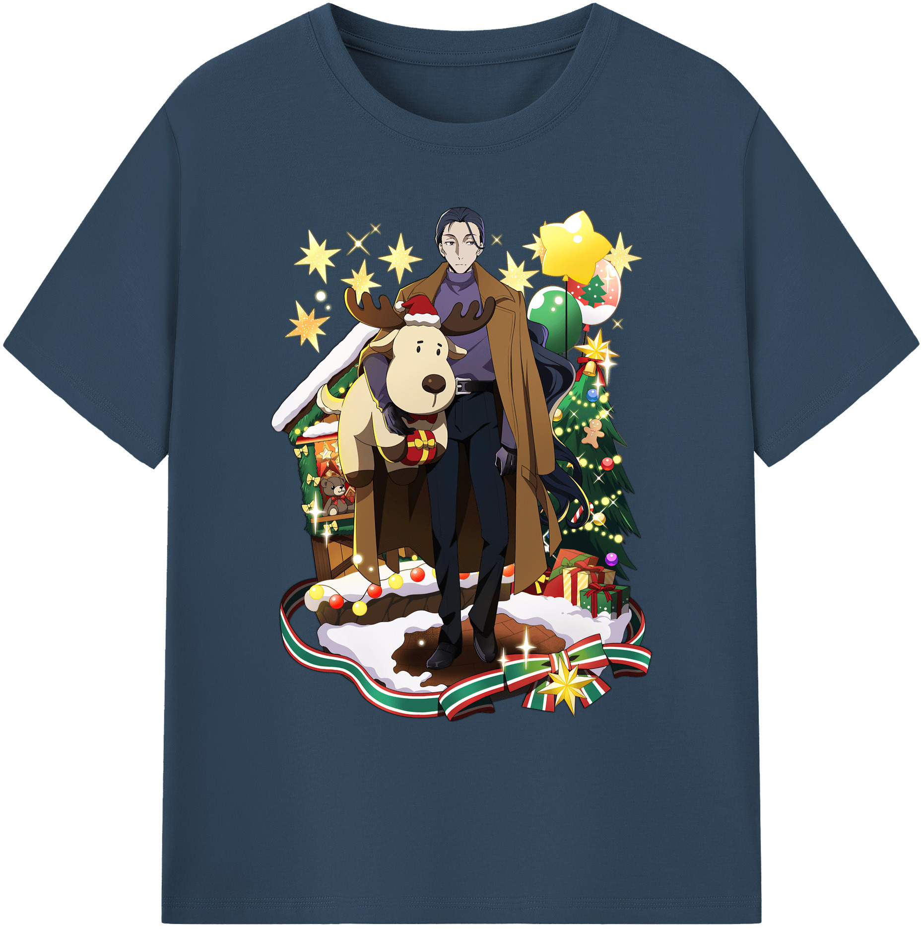 （画像用） 文豪ストレイドッグス Bungo Stray Dogs 綿100％ メンズ半袖Tシャツ｜肌触りやわらか＆通気性