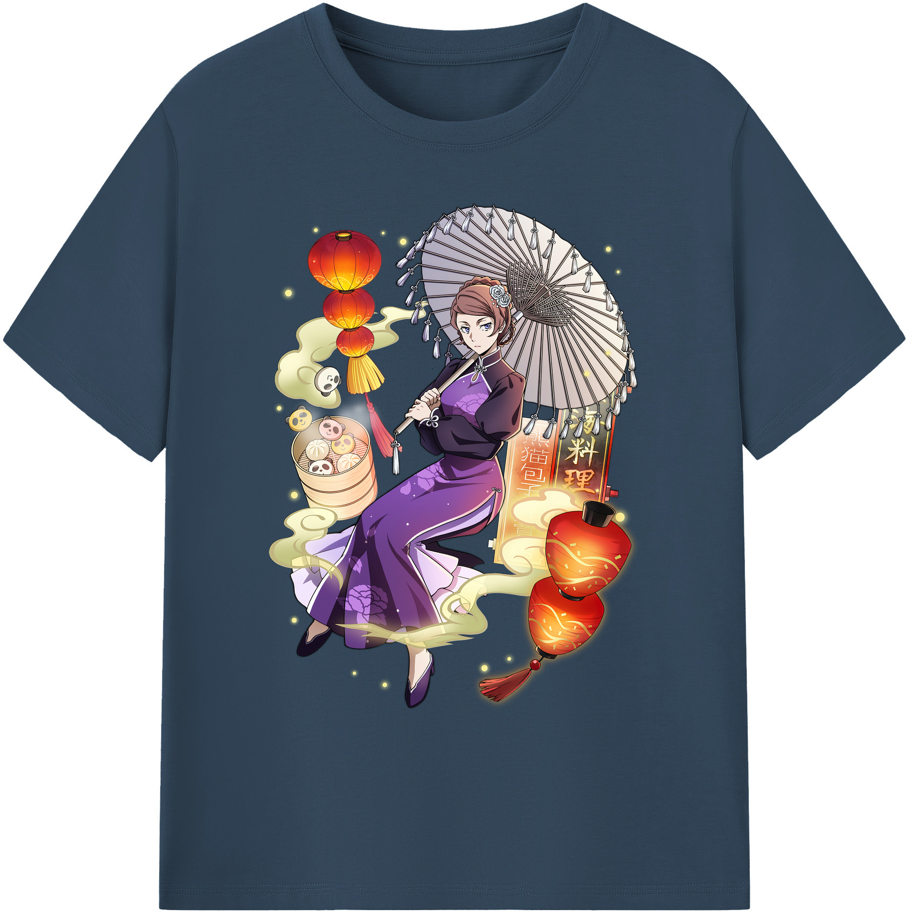（画像用） 文豪ストレイドッグス Bungo Stray Dogs 綿100％ メンズ半袖Tシャツ｜肌触りやわらか＆通気性