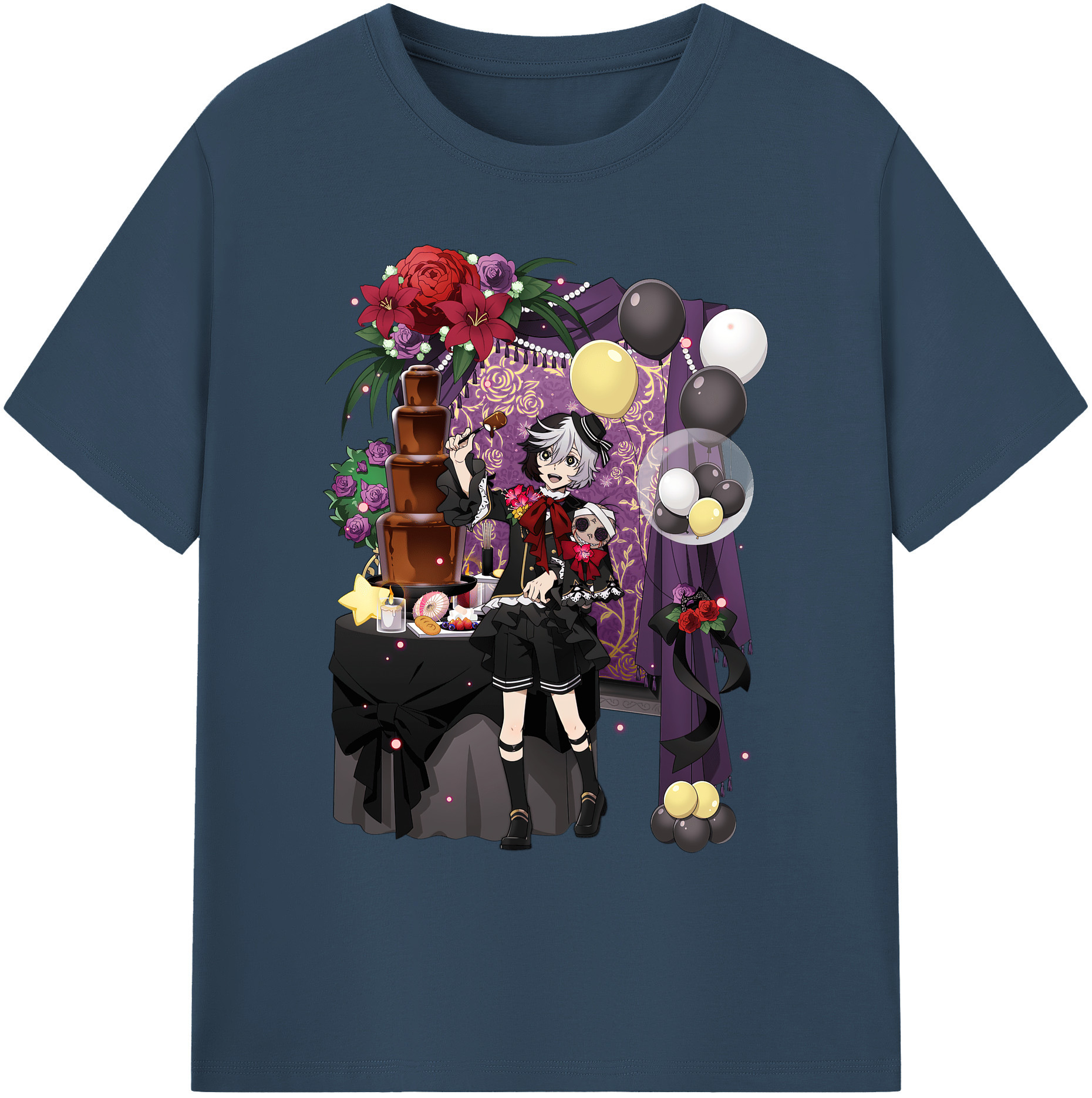 （画像用） 文豪ストレイドッグス Bungo Stray Dogs 綿100％ メンズ半袖Tシャツ｜肌触りやわらか＆通気性