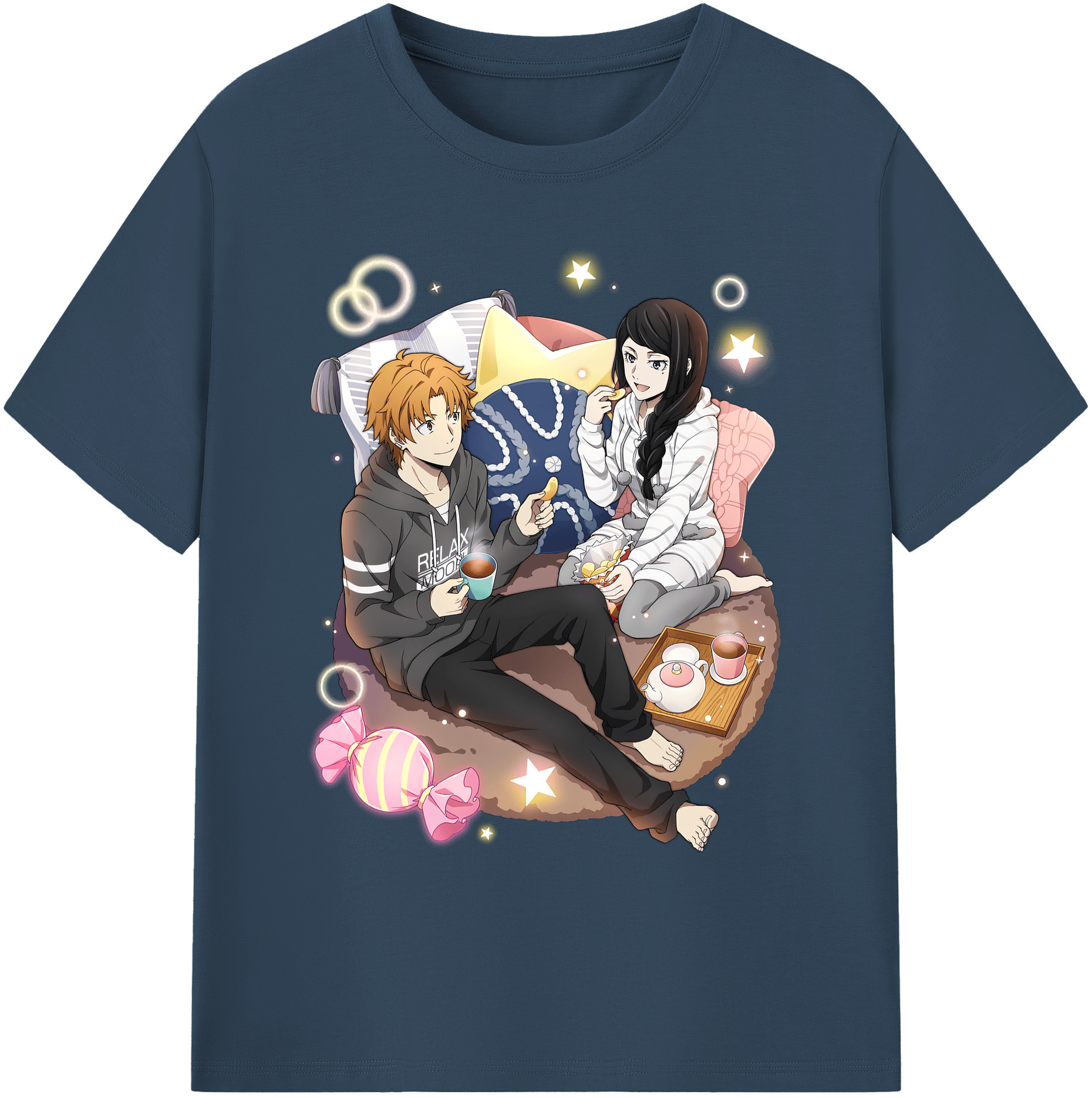 （画像用） 文豪ストレイドッグス Bungo Stray Dogs 綿100％ メンズ半袖Tシャツ｜肌触りやわらか＆通気性