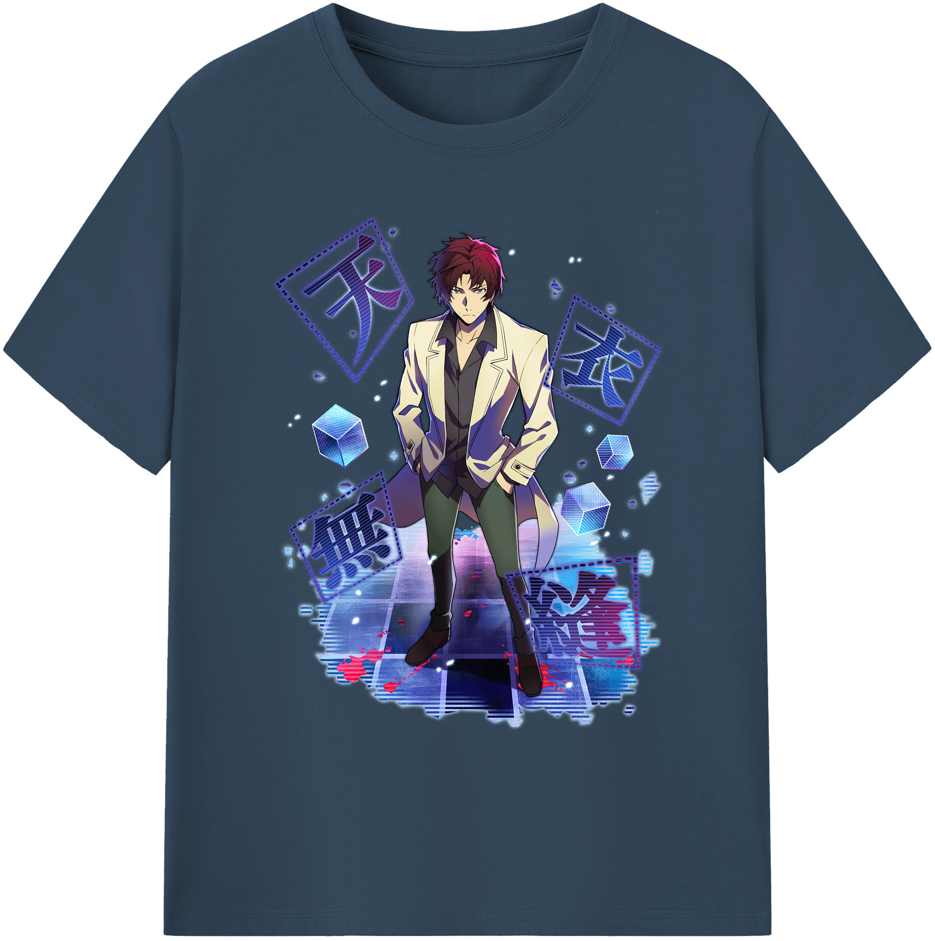 （画像用） 文豪ストレイドッグス Bungo Stray Dogs 綿100％ メンズ半袖Tシャツ｜肌触りやわらか＆通気性