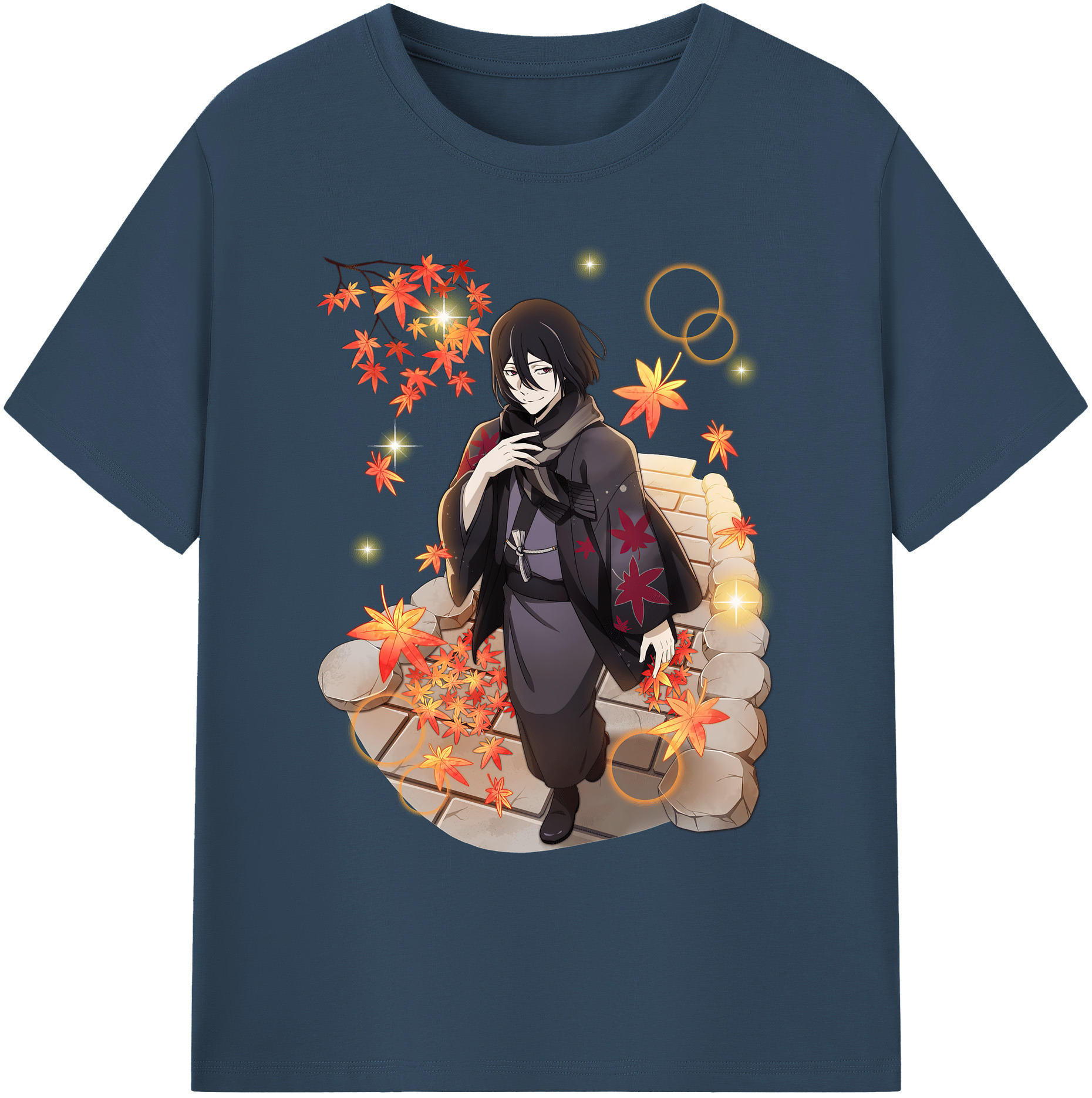 （画像用） 文豪ストレイドッグス Bungo Stray Dogs 綿100％ メンズ半袖Tシャツ｜肌触りやわらか＆通気性