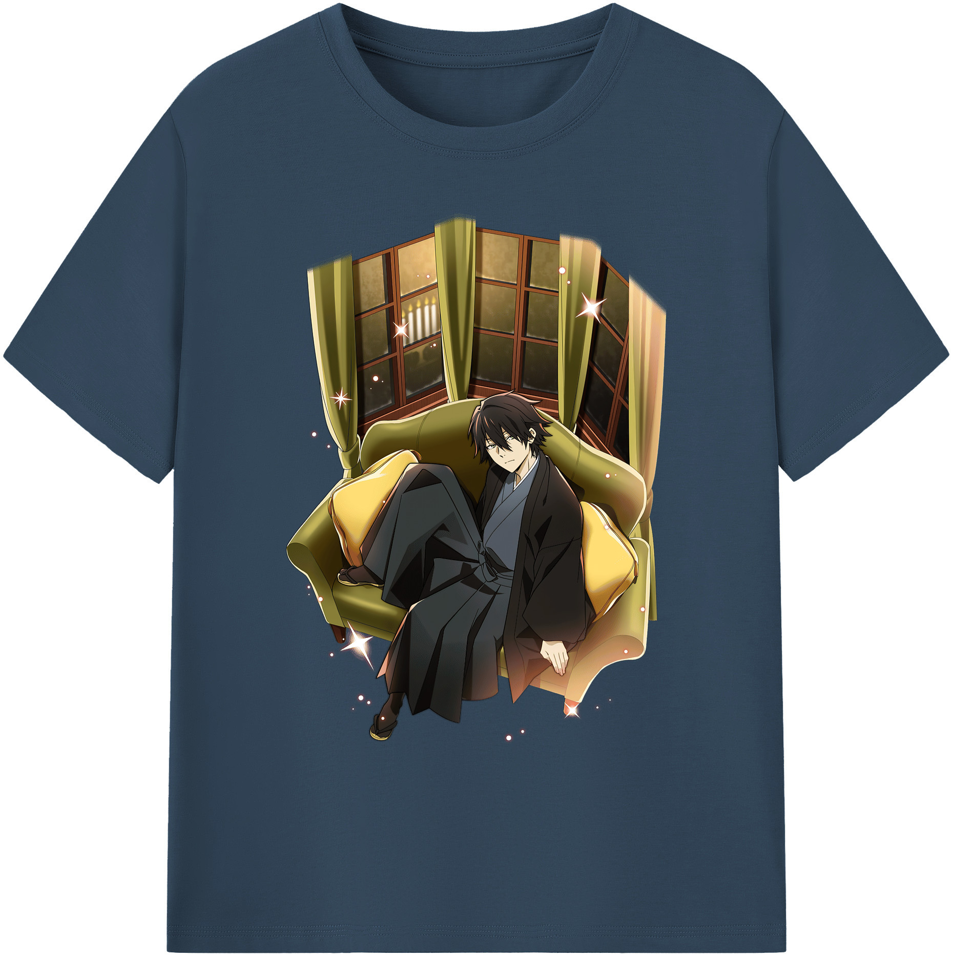 （画像用） 文豪ストレイドッグス Bungo Stray Dogs 綿100％ メンズ半袖Tシャツ｜肌触りやわらか＆通気性