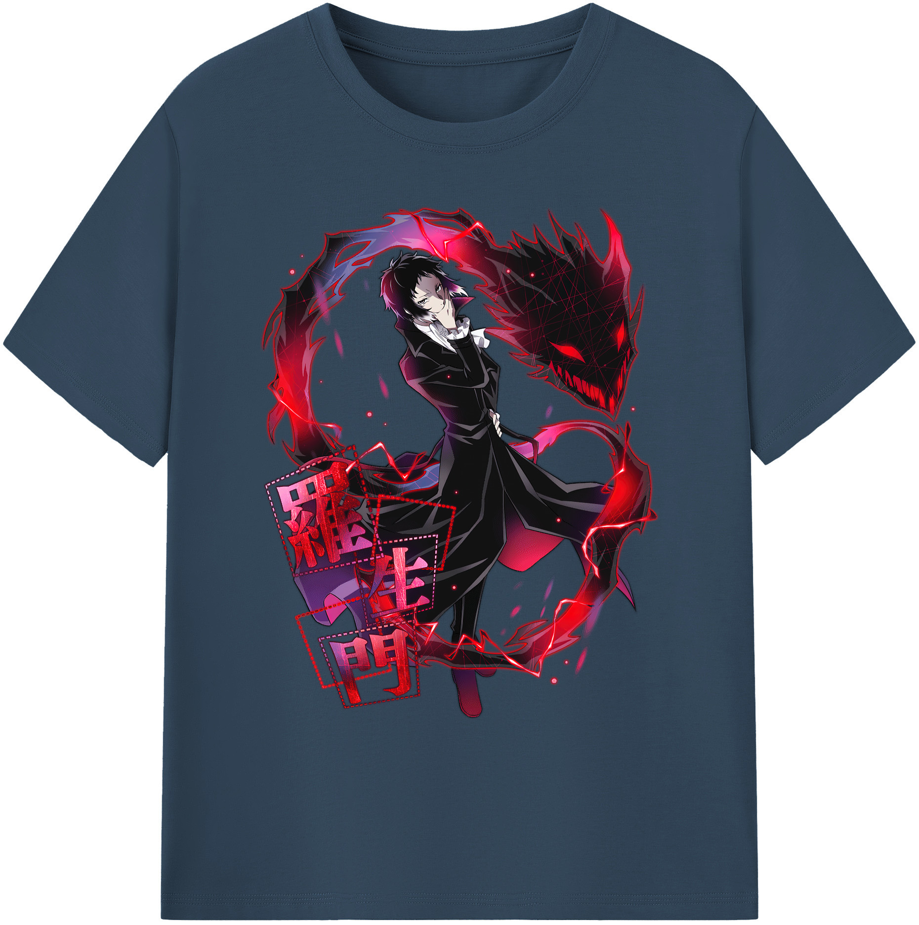 （画像用） 文豪ストレイドッグス Bungo Stray Dogs 綿100％ メンズ半袖Tシャツ｜肌触りやわらか＆通気性