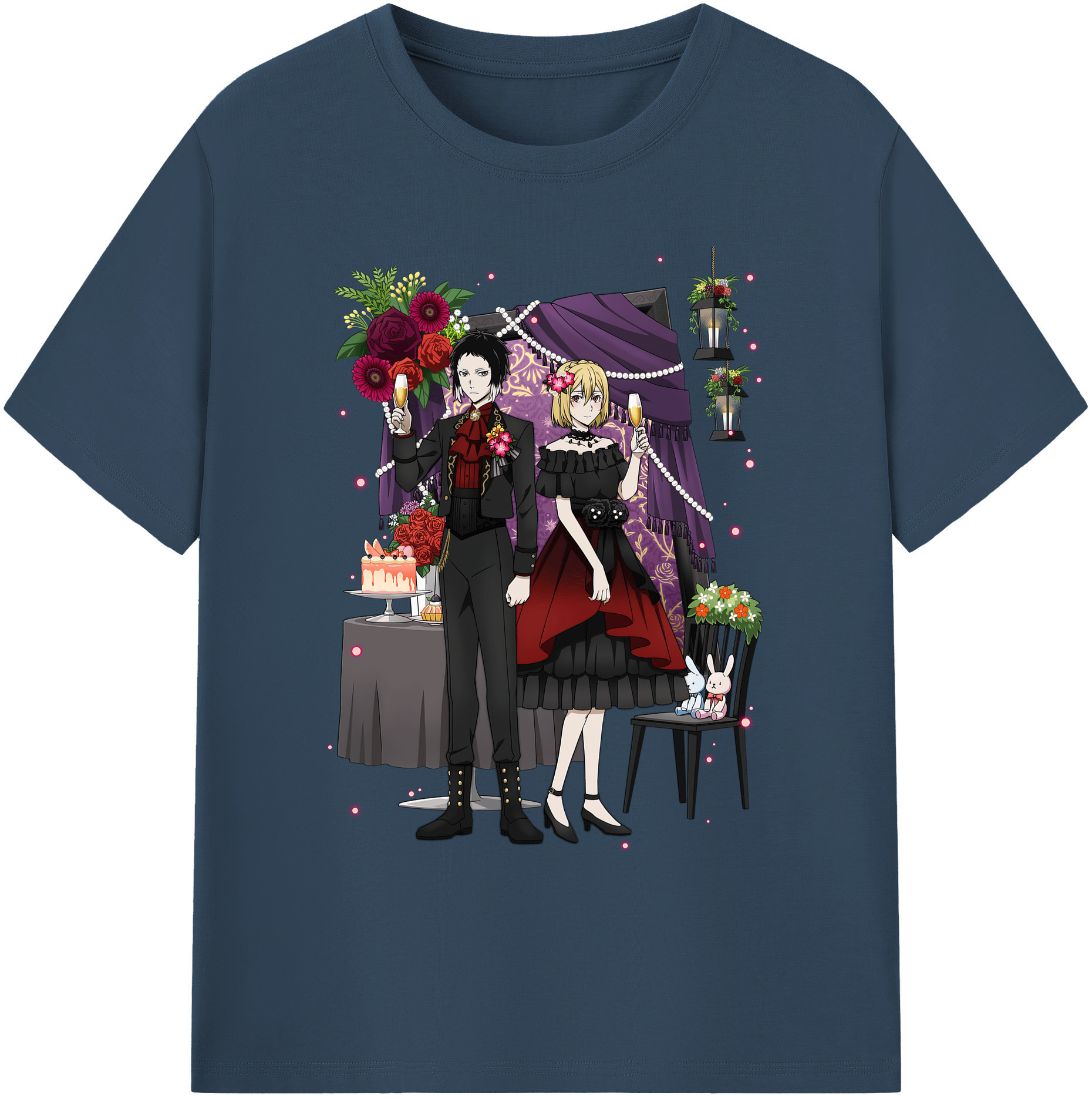 （画像用） 文豪ストレイドッグス Bungo Stray Dogs 綿100％ メンズ半袖Tシャツ｜肌触りやわらか＆通気性