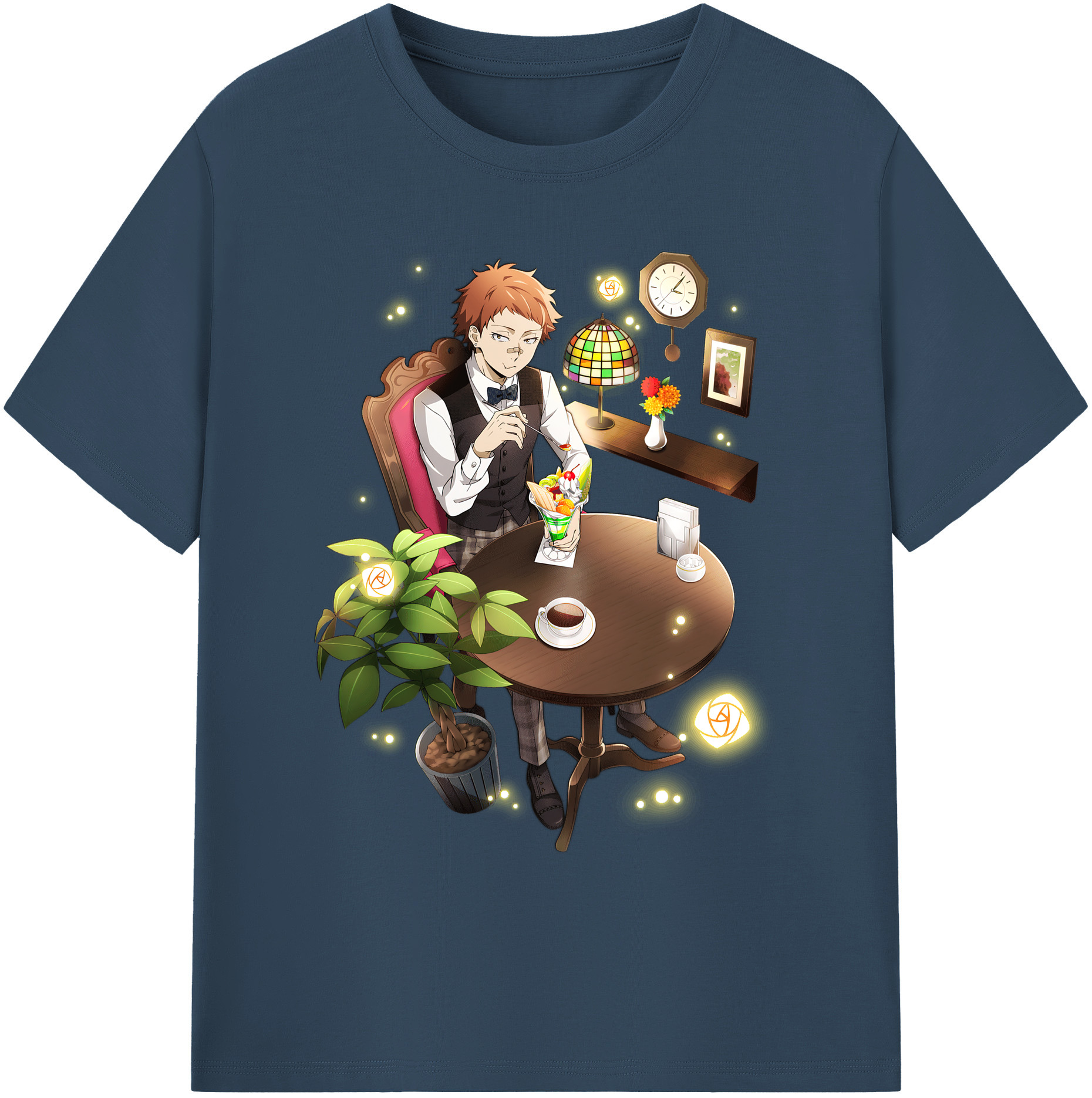 （画像用） 文豪ストレイドッグス Bungo Stray Dogs 綿100％ メンズ半袖Tシャツ｜肌触りやわらか＆通気性