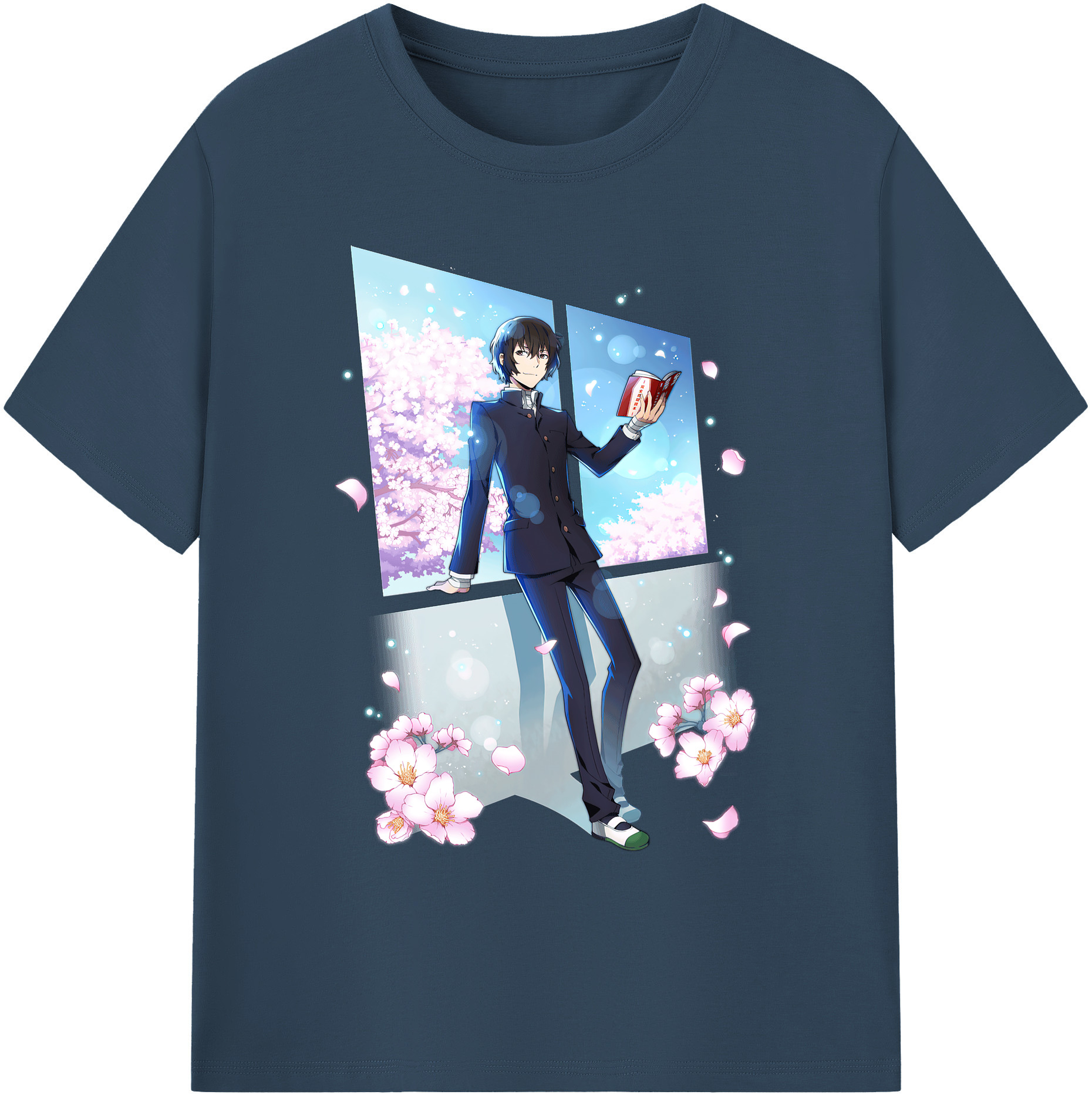 （画像用） 文豪ストレイドッグス Bungo Stray Dogs 綿100％ メンズ半袖Tシャツ｜肌触りやわらか＆通気性