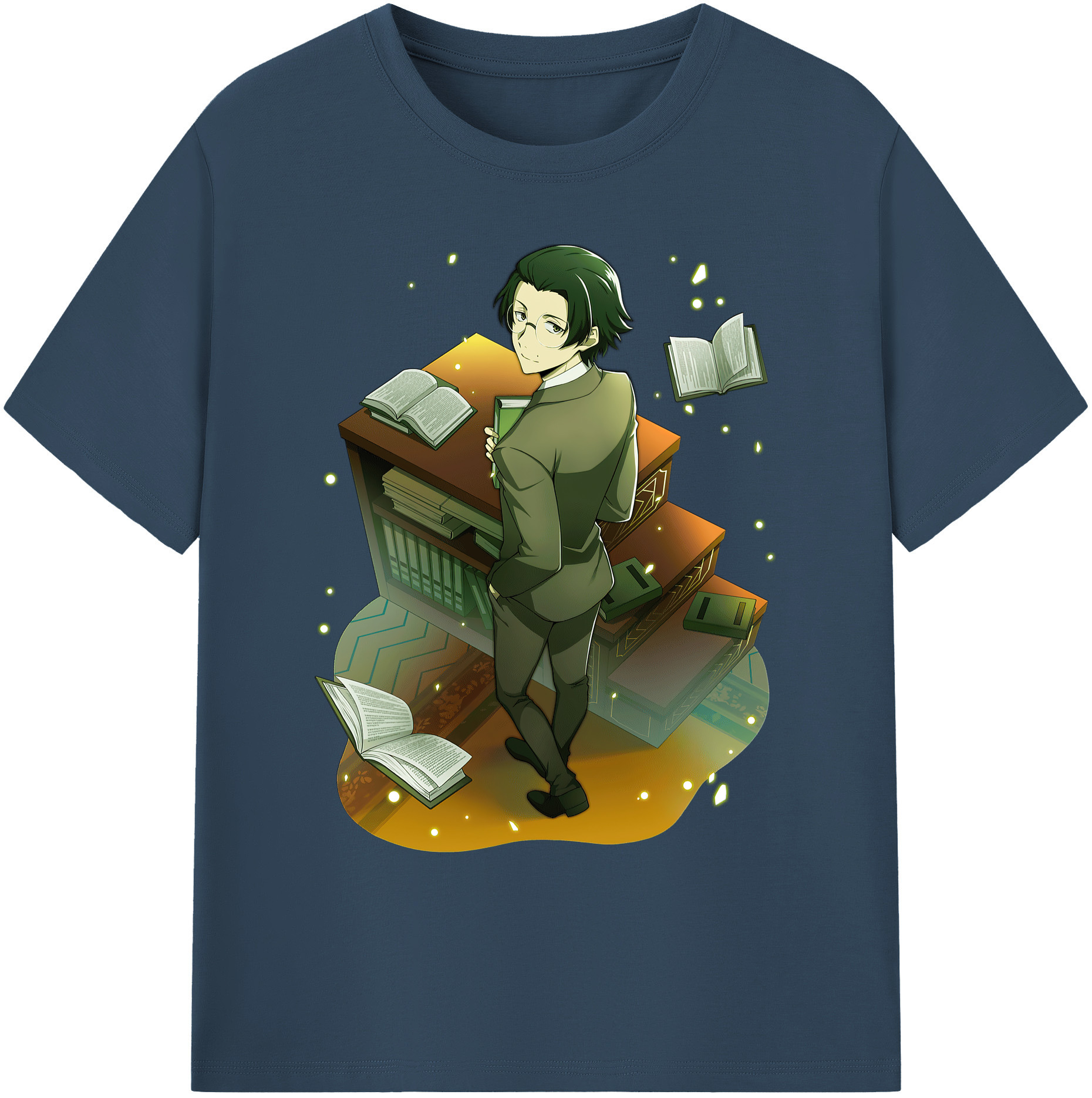 （画像用） 文豪ストレイドッグス Bungo Stray Dogs 綿100％ メンズ半袖Tシャツ｜肌触りやわらか＆通気性