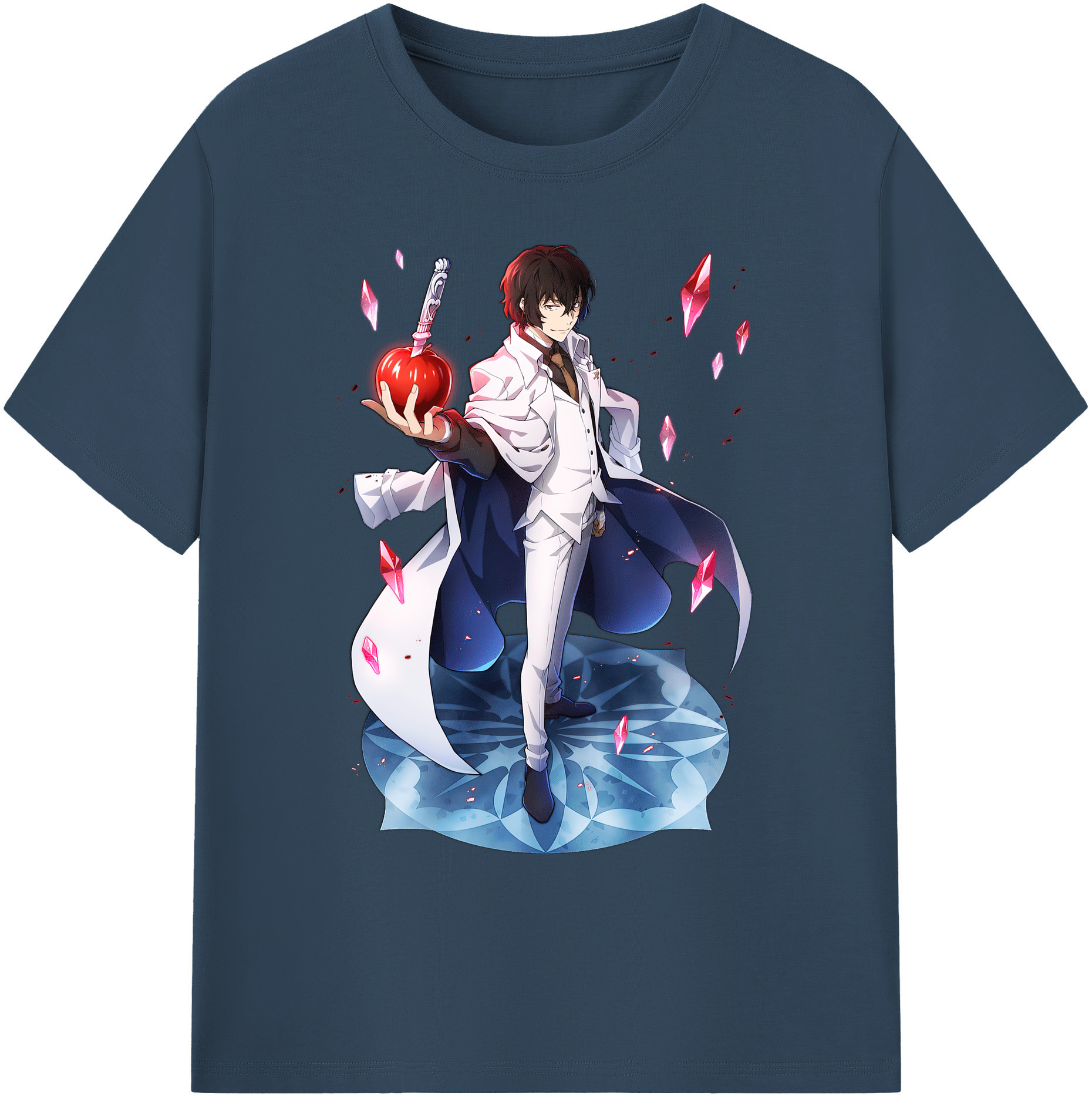 （画像用） 文豪ストレイドッグス Bungo Stray Dogs 綿100％ メンズ半袖Tシャツ｜肌触りやわらか＆通気性