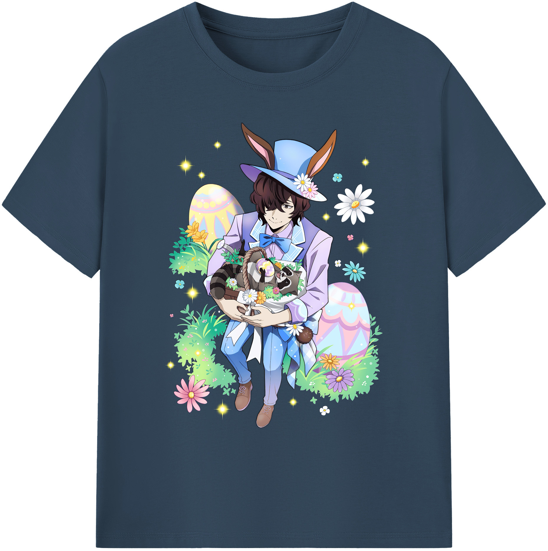 （画像用） 文豪ストレイドッグス Bungo Stray Dogs 綿100％ メンズ半袖Tシャツ｜肌触りやわらか＆通気性