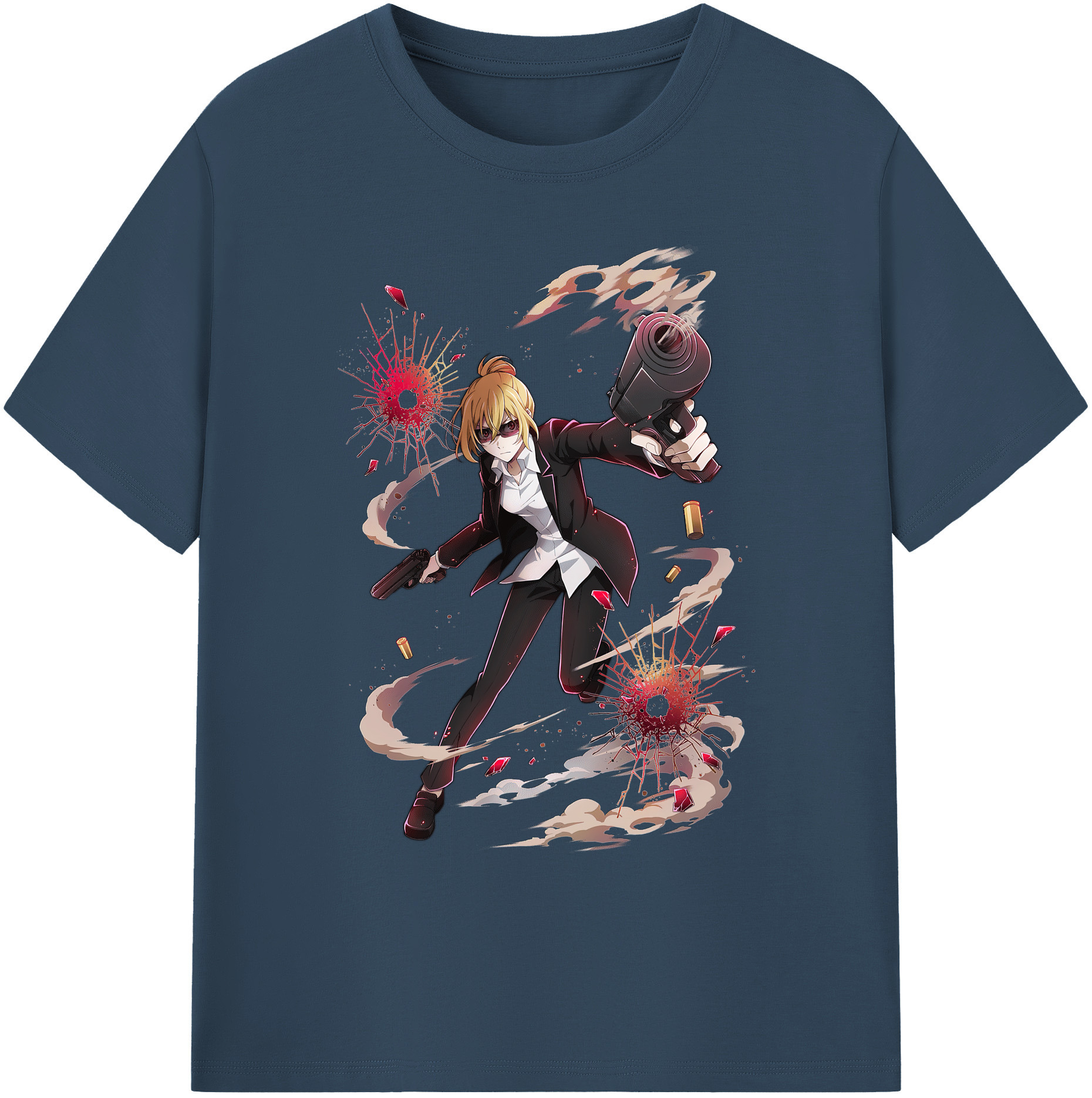 （画像用） 文豪ストレイドッグス Bungo Stray Dogs 綿100％ メンズ半袖Tシャツ｜肌触りやわらか＆通気性