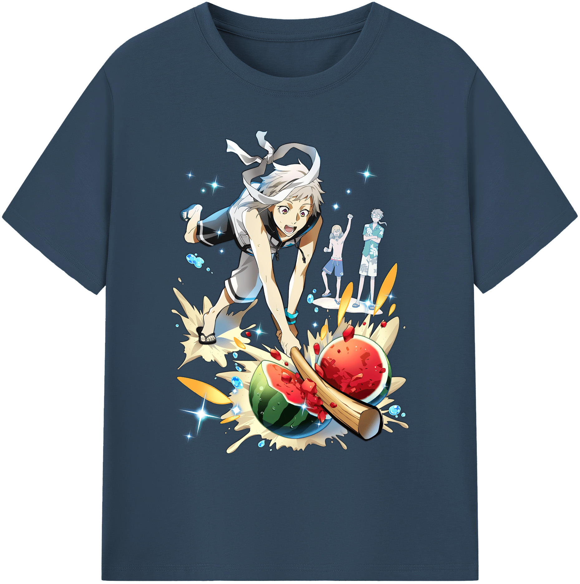（画像用） 文豪ストレイドッグス Bungo Stray Dogs 綿100％ メンズ半袖Tシャツ｜肌触りやわらか＆通気性