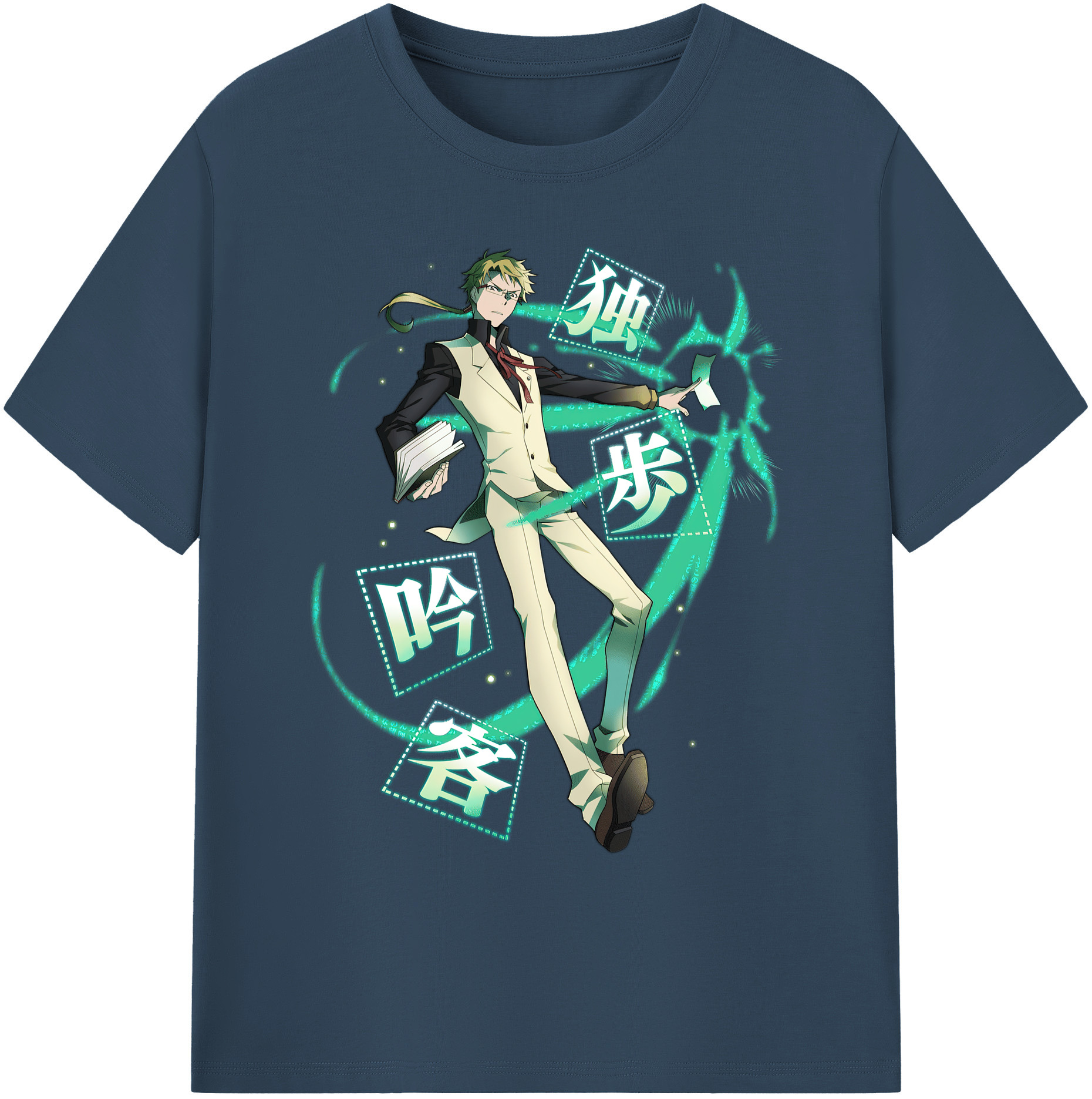 （画像用） 文豪ストレイドッグス Bungo Stray Dogs 綿100％ メンズ半袖Tシャツ｜肌触りやわらか＆通気性