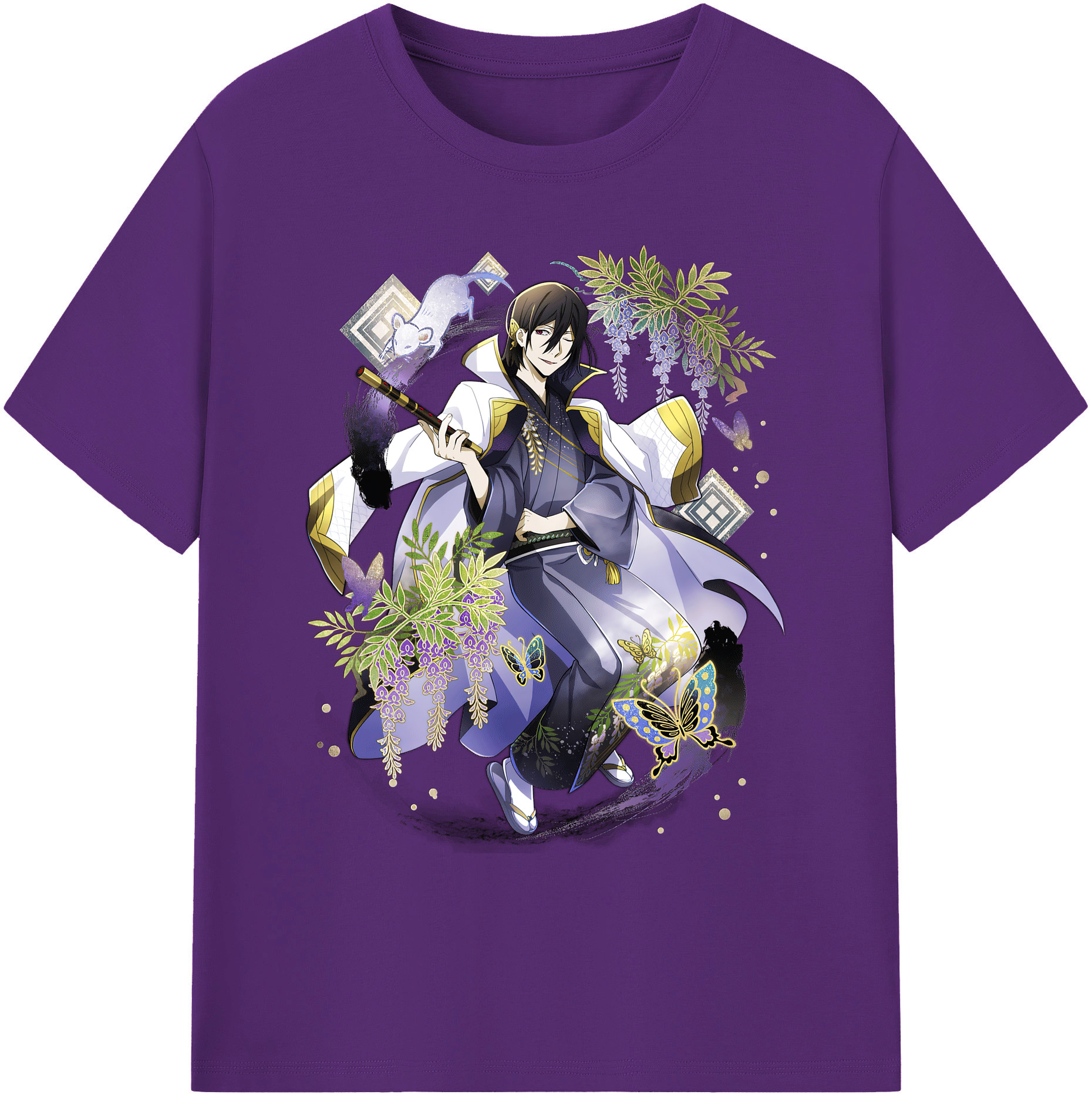 （画像用） 文豪ストレイドッグス Bungo Stray Dogs 綿100％ メンズ半袖Tシャツ｜肌触りやわらか＆通気性