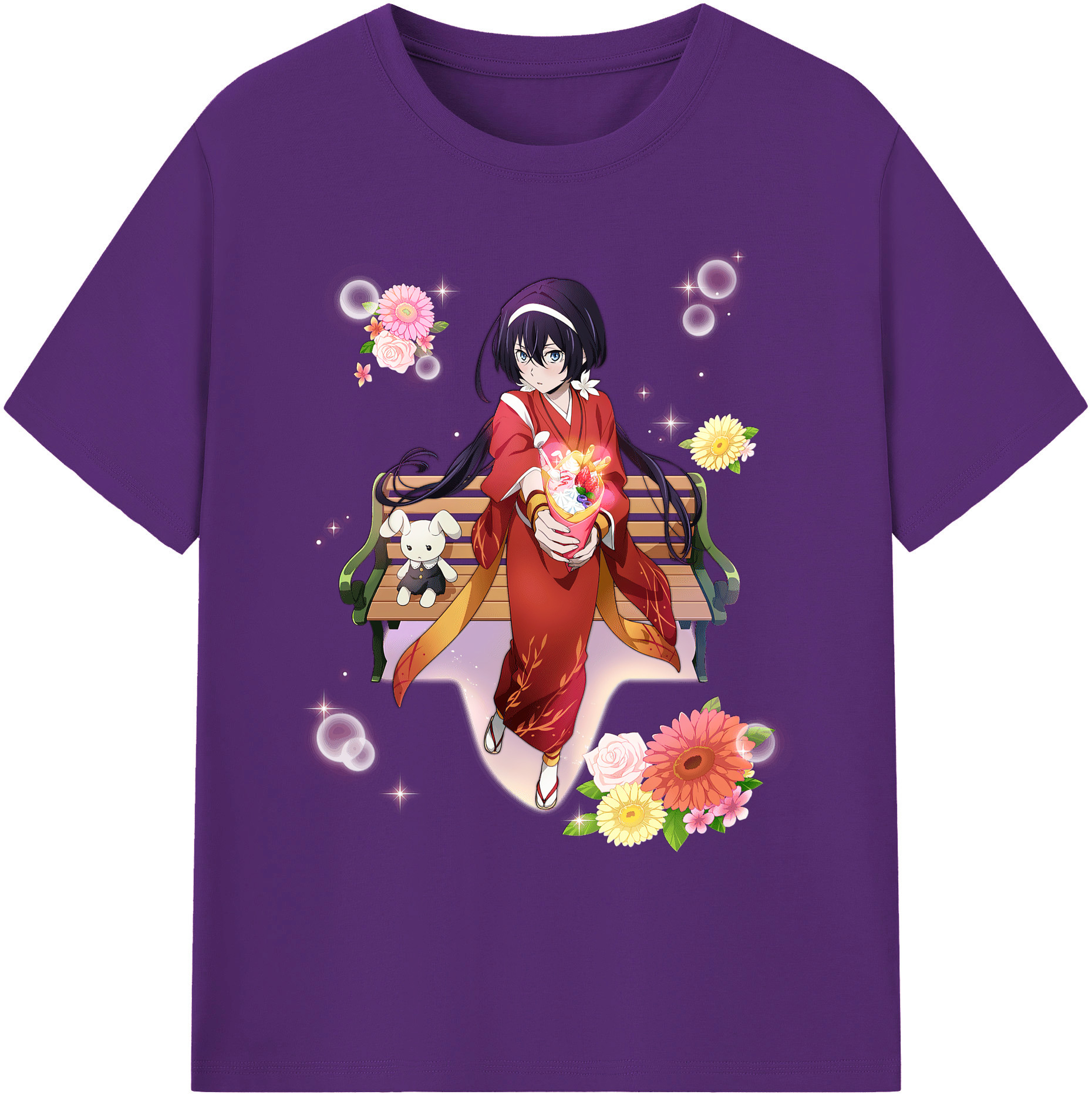 （画像用） 文豪ストレイドッグス Bungo Stray Dogs 綿100％ メンズ半袖Tシャツ｜肌触りやわらか＆通気性
