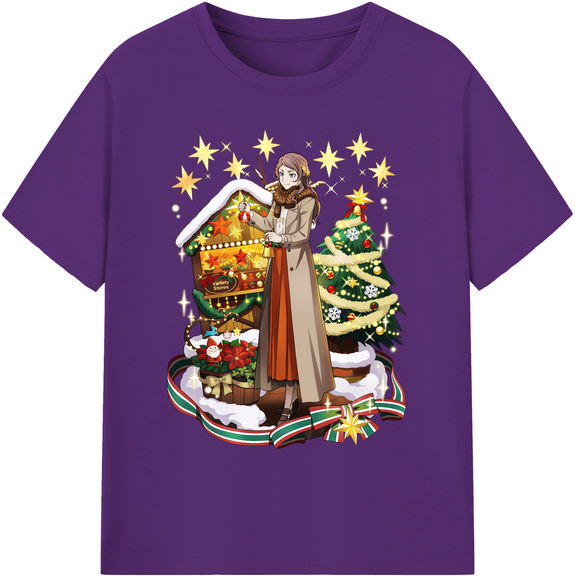 （画像用） 文豪ストレイドッグス Bungo Stray Dogs 綿100％ メンズ半袖Tシャツ｜肌触りやわらか＆通気性