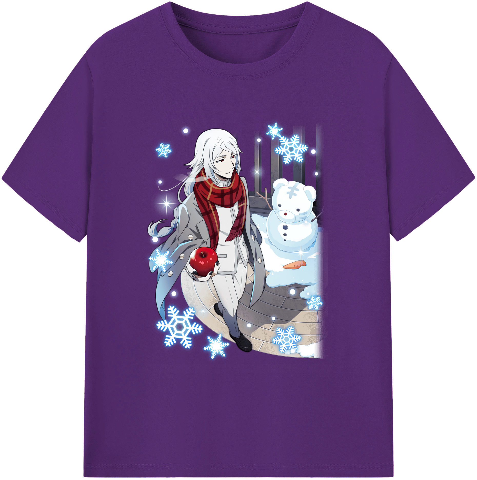 （画像用） 文豪ストレイドッグス Bungo Stray Dogs 綿100％ メンズ半袖Tシャツ｜肌触りやわらか＆通気性