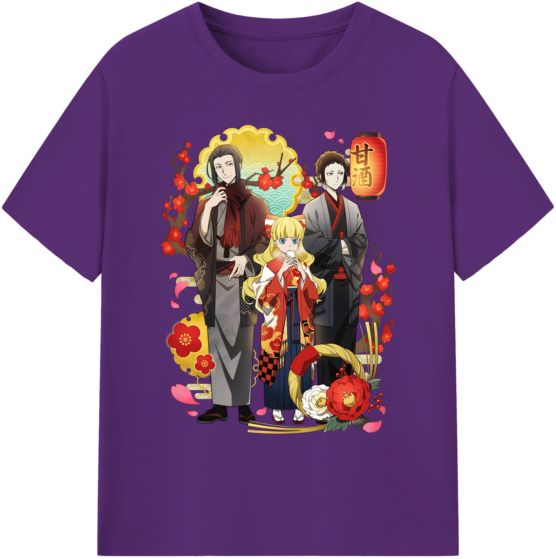 （画像用） 文豪ストレイドッグス Bungo Stray Dogs 綿100％ メンズ半袖Tシャツ｜肌触りやわらか＆通気性