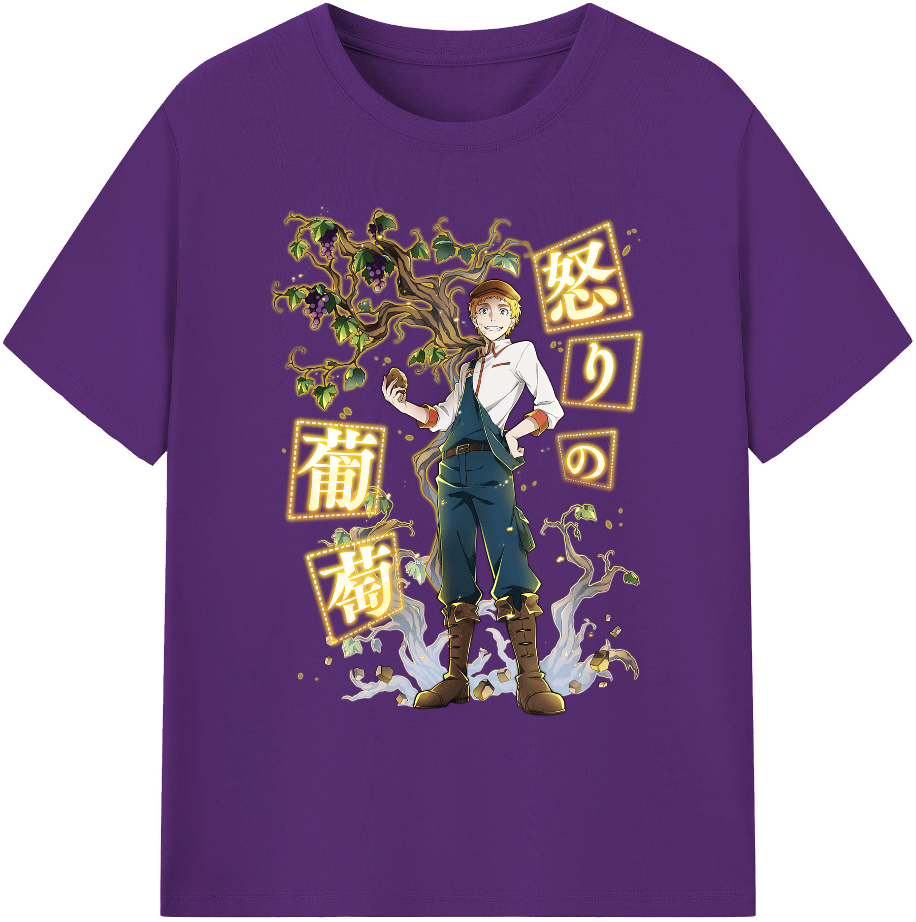 （画像用） 文豪ストレイドッグス Bungo Stray Dogs 綿100％ メンズ半袖Tシャツ｜肌触りやわらか＆通気性