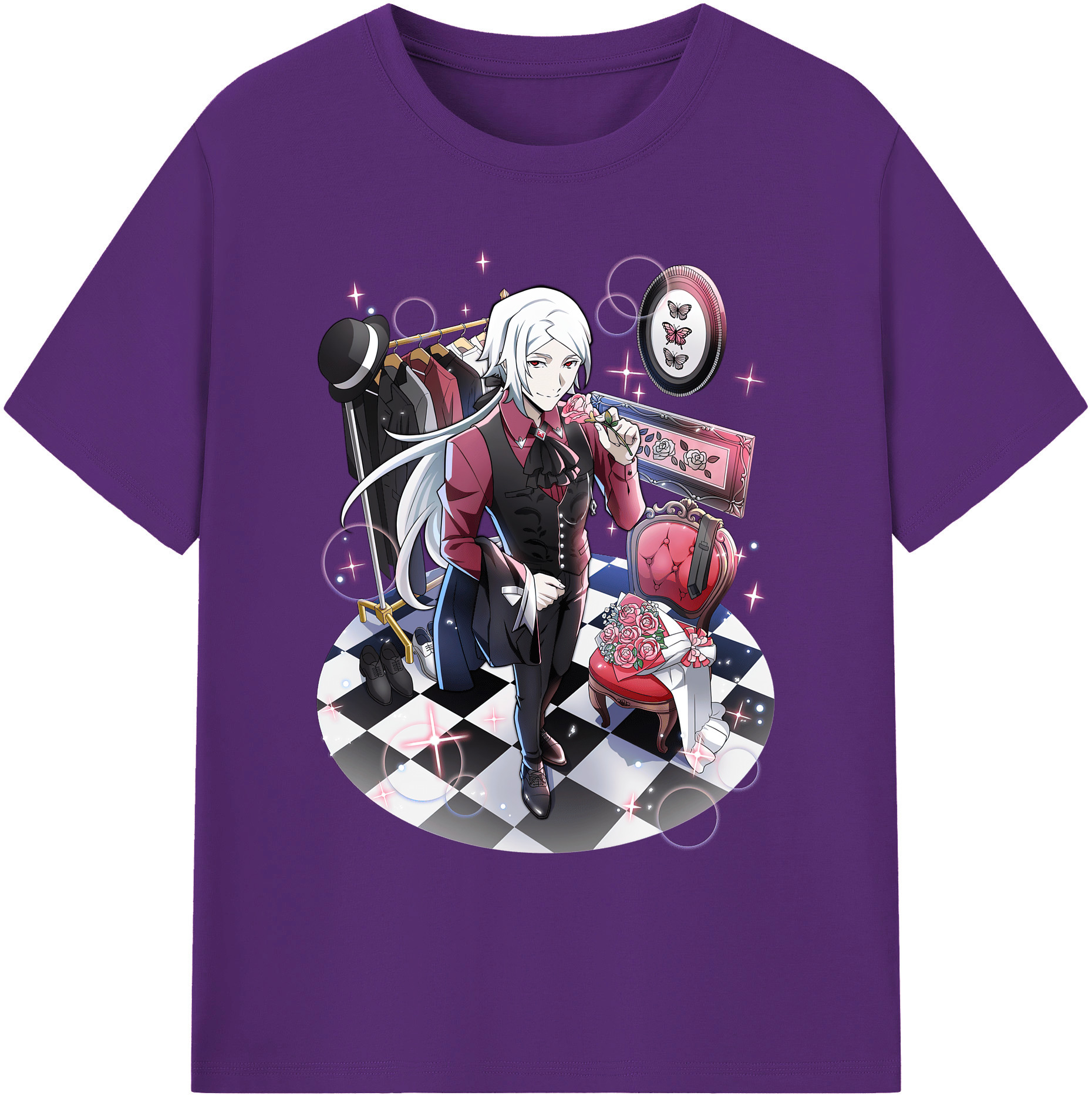 （画像用） 文豪ストレイドッグス Bungo Stray Dogs 綿100％ メンズ半袖Tシャツ｜肌触りやわらか＆通気性