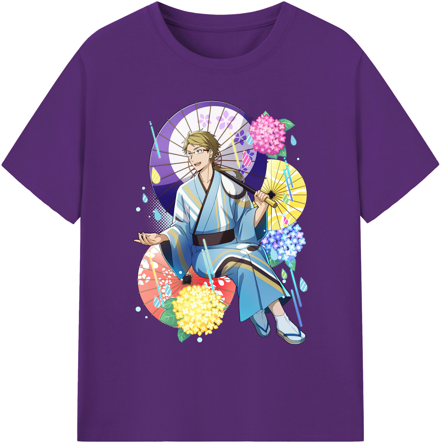 （画像用） 文豪ストレイドッグス Bungo Stray Dogs 綿100％ メンズ半袖Tシャツ｜肌触りやわらか＆通気性
