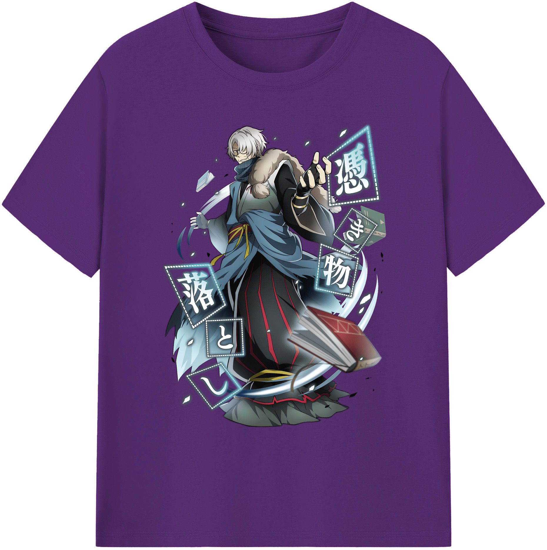 （画像用） 文豪ストレイドッグス Bungo Stray Dogs 綿100％ メンズ半袖Tシャツ｜肌触りやわらか＆通気性