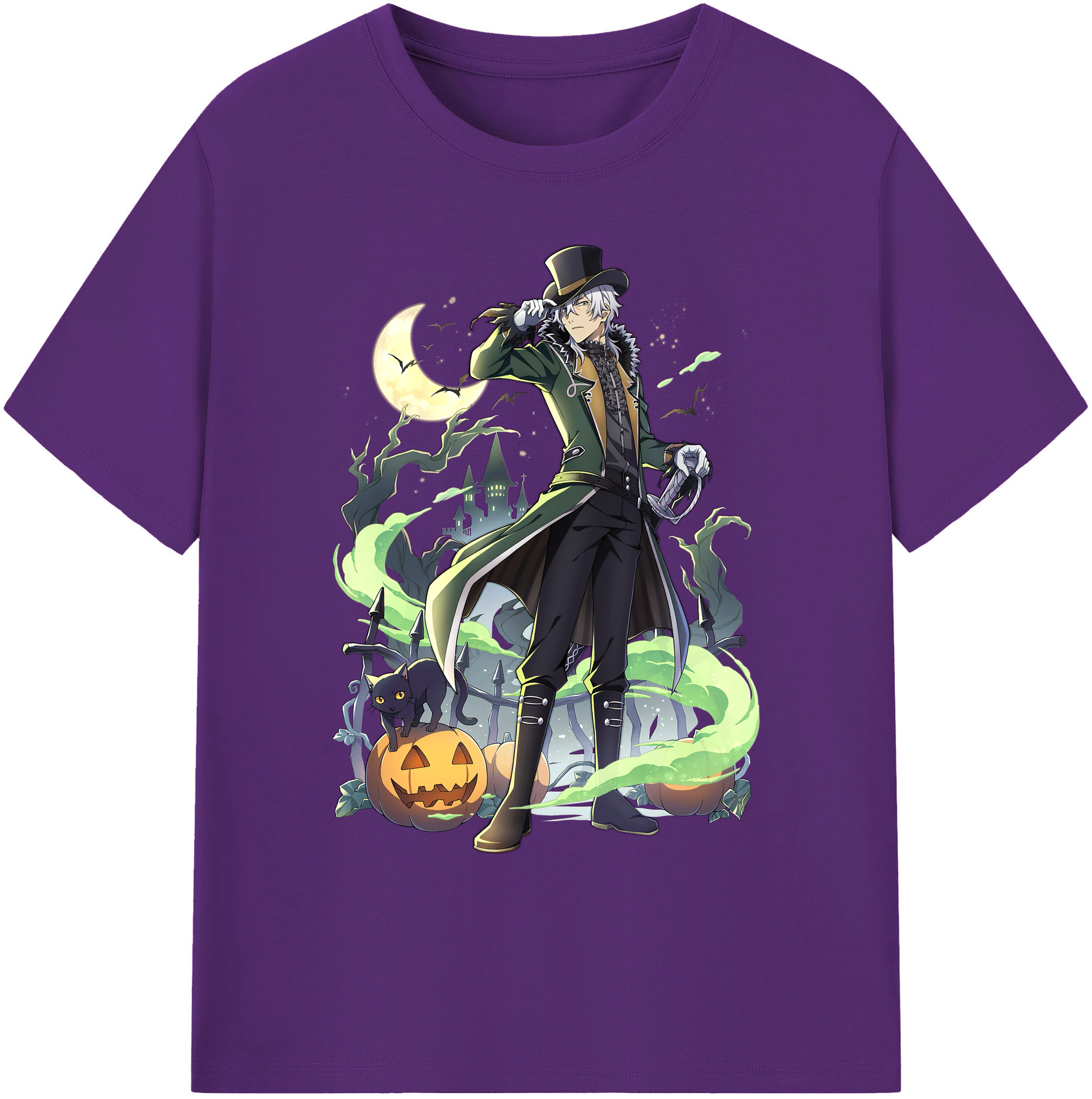 （画像用） 文豪ストレイドッグス Bungo Stray Dogs 綿100％ メンズ半袖Tシャツ｜肌触りやわらか＆通気性