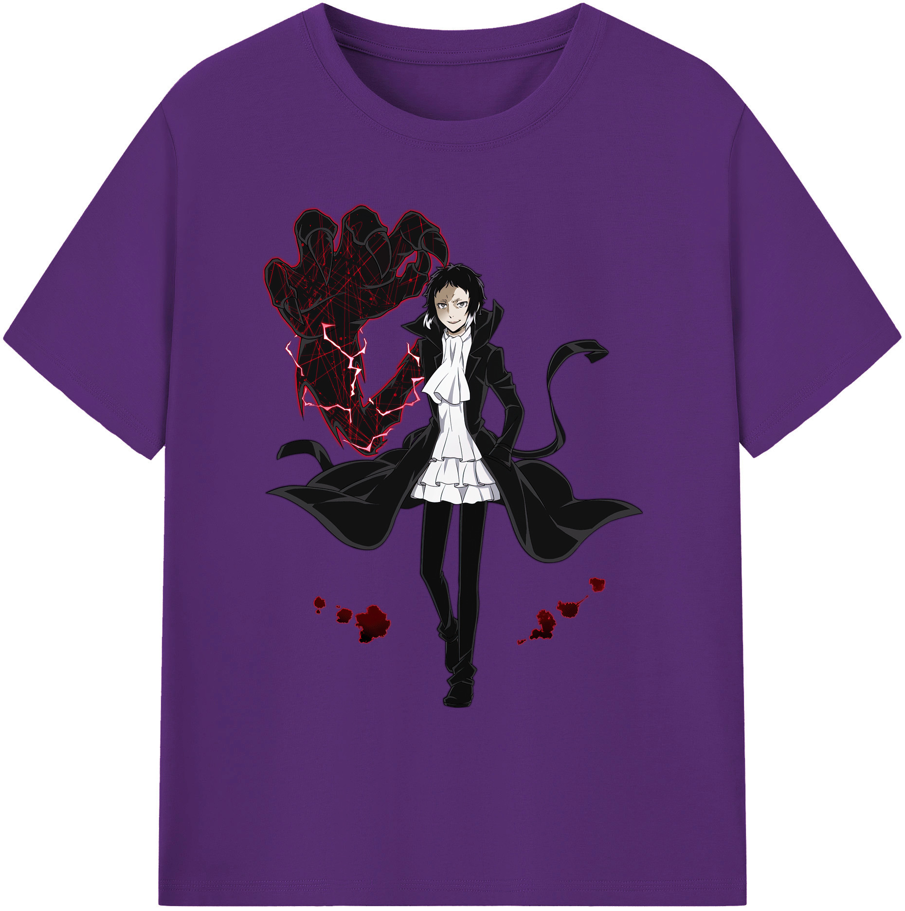 （画像用） 文豪ストレイドッグス Bungo Stray Dogs 綿100％ メンズ半袖Tシャツ｜肌触りやわらか＆通気性