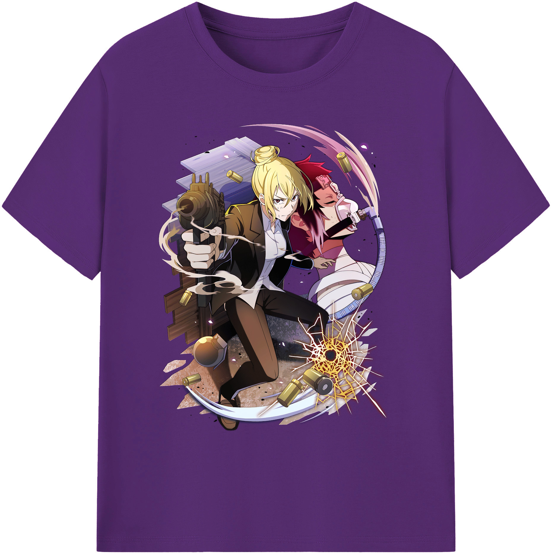 （画像用） 文豪ストレイドッグス Bungo Stray Dogs 綿100％ メンズ半袖Tシャツ｜肌触りやわらか＆通気性